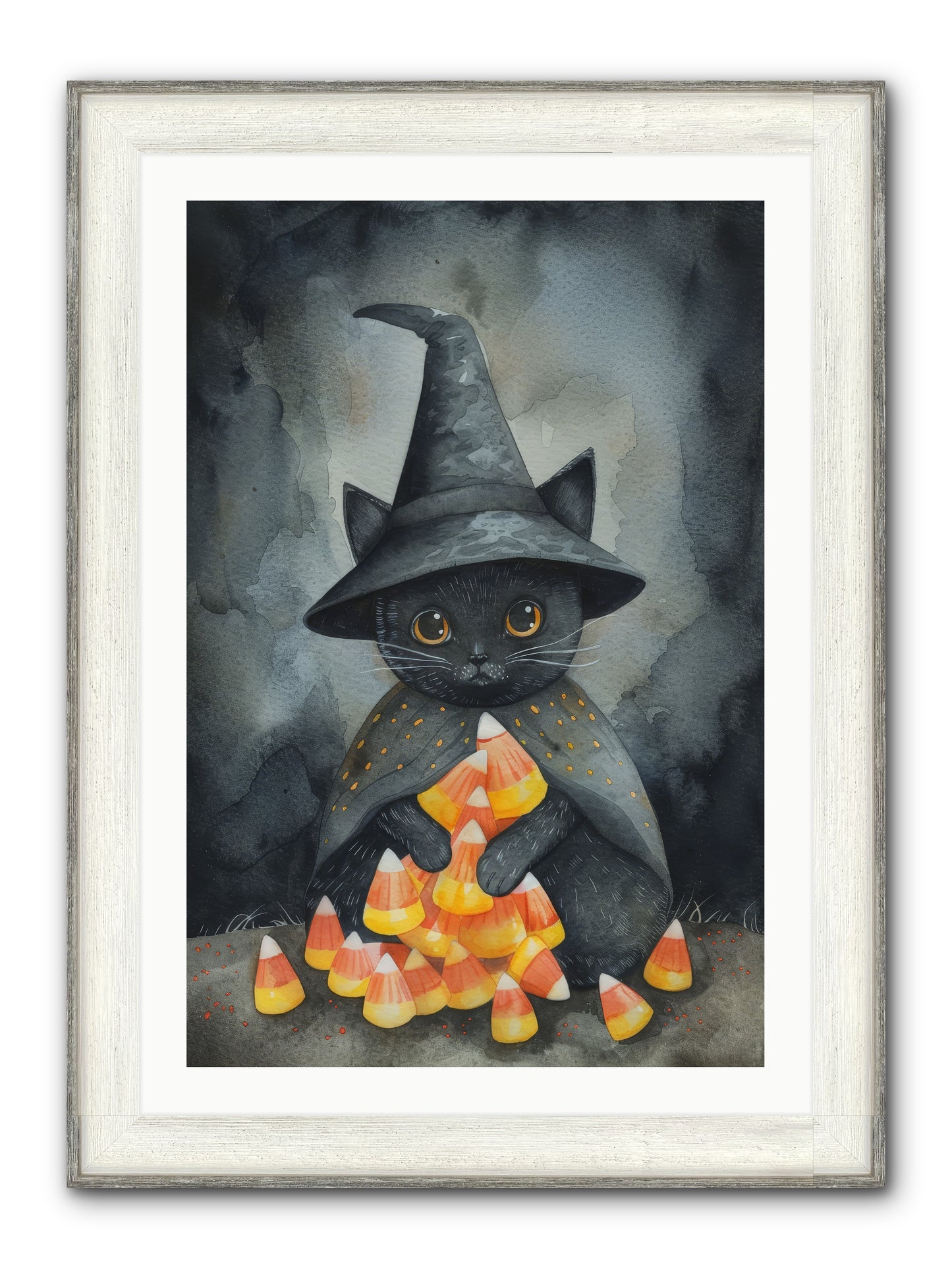 Bonbon Noir — Bonbon-Noir-24x36-Framed-Print-Driftwood-White.jpg