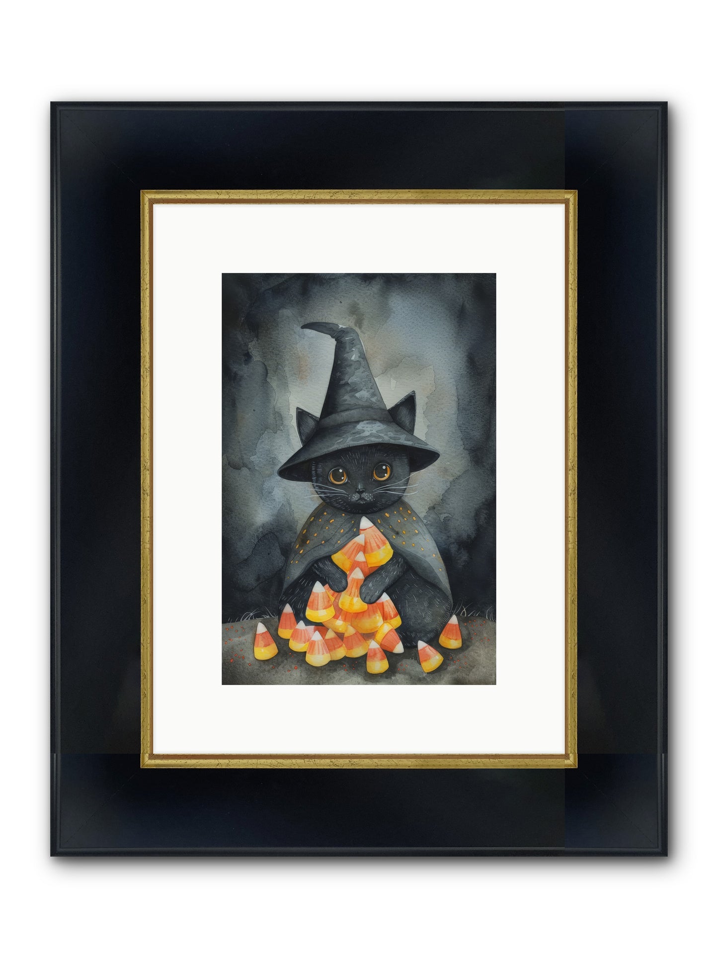 Bonbon Noir — Bonbon-Noir-8x12-Framed-Print-Wide-Black-w-Gold.jpg
