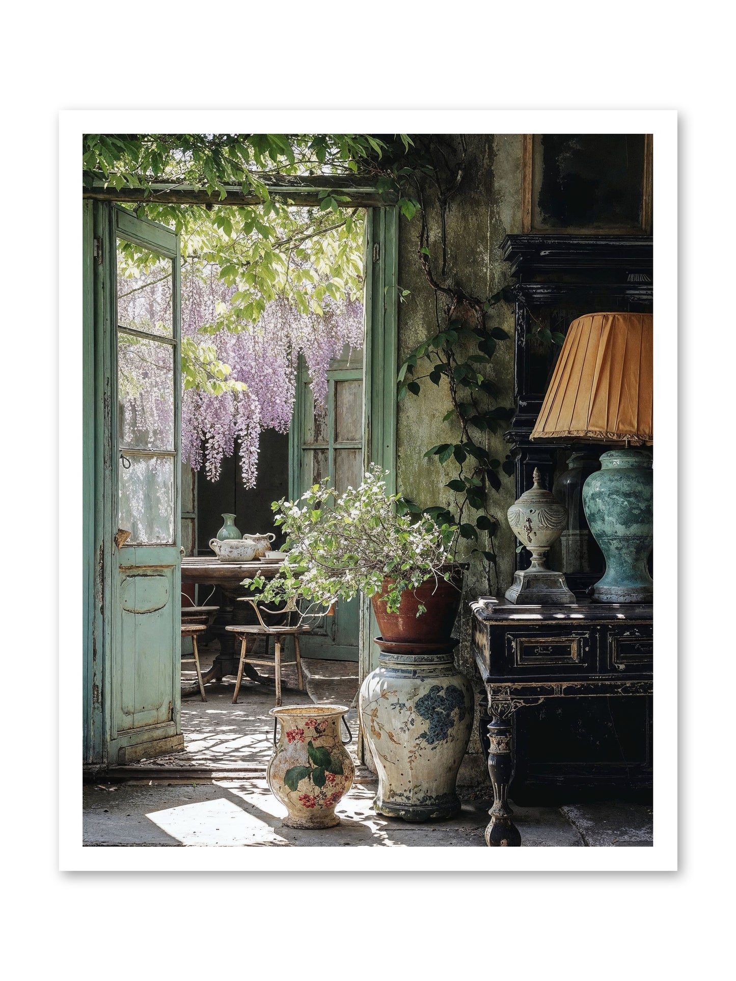 Bonjour Mon Amour -- Loose Canvas Print 24x30