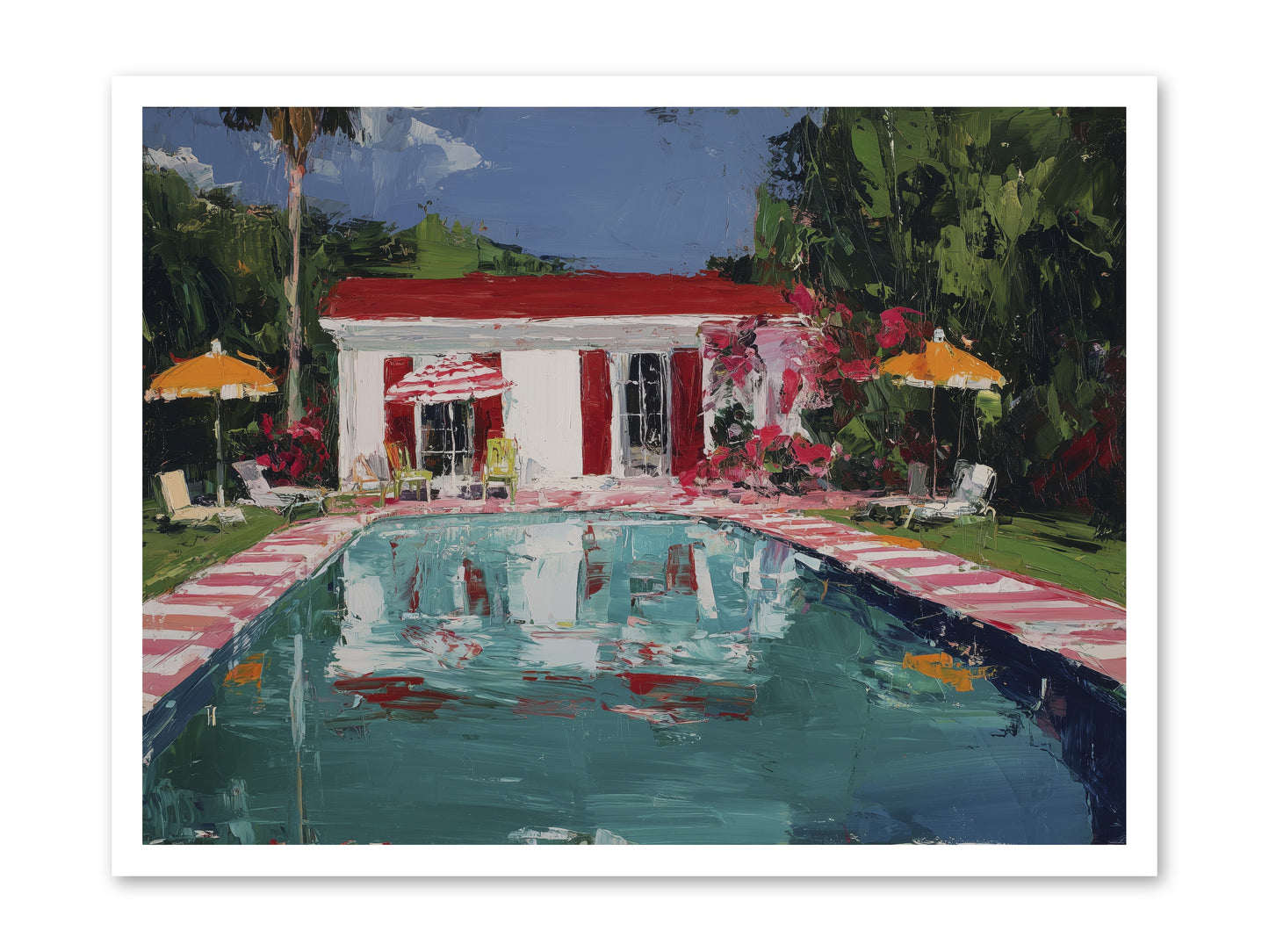 Bordeaux Beach Club -- Paper Print 32x24