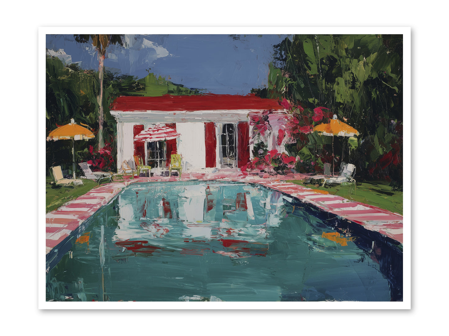 Bordeaux Beach Club -- Paper Print 48x36