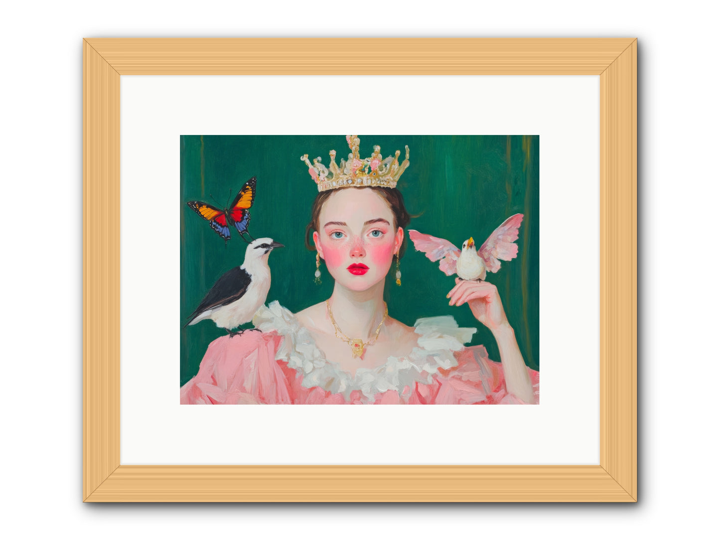 Born to SparkleRez2 -- Framed Print - Natural 12x9