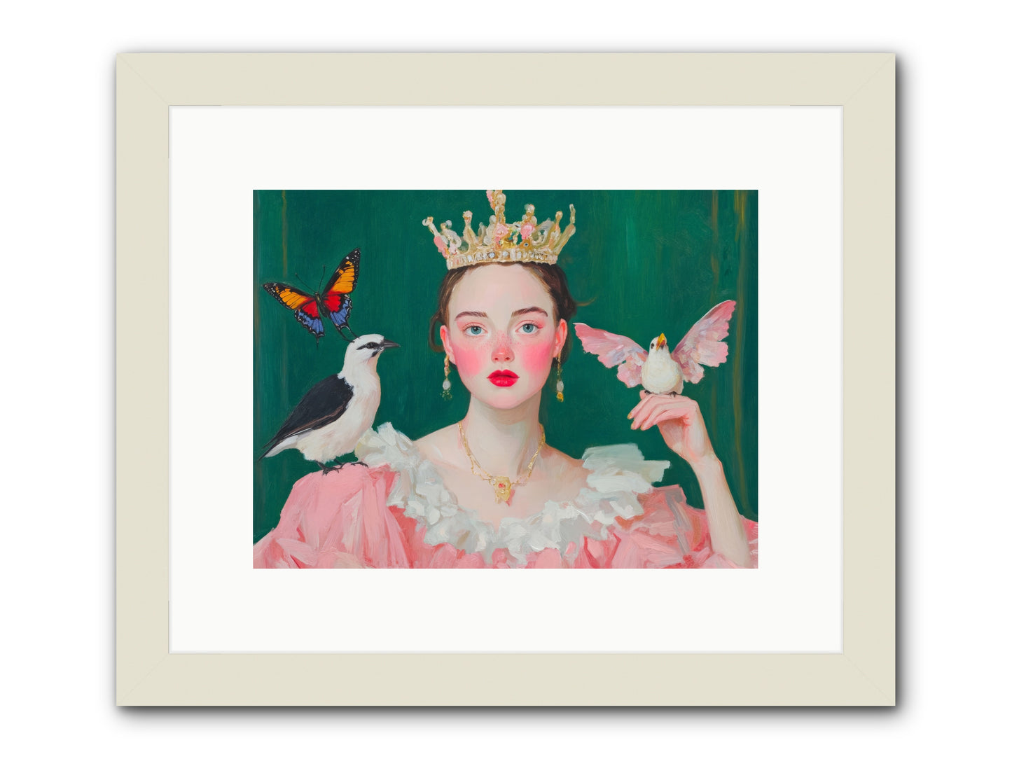 Born to SparkleRez2 -- Framed Print - White 12x9