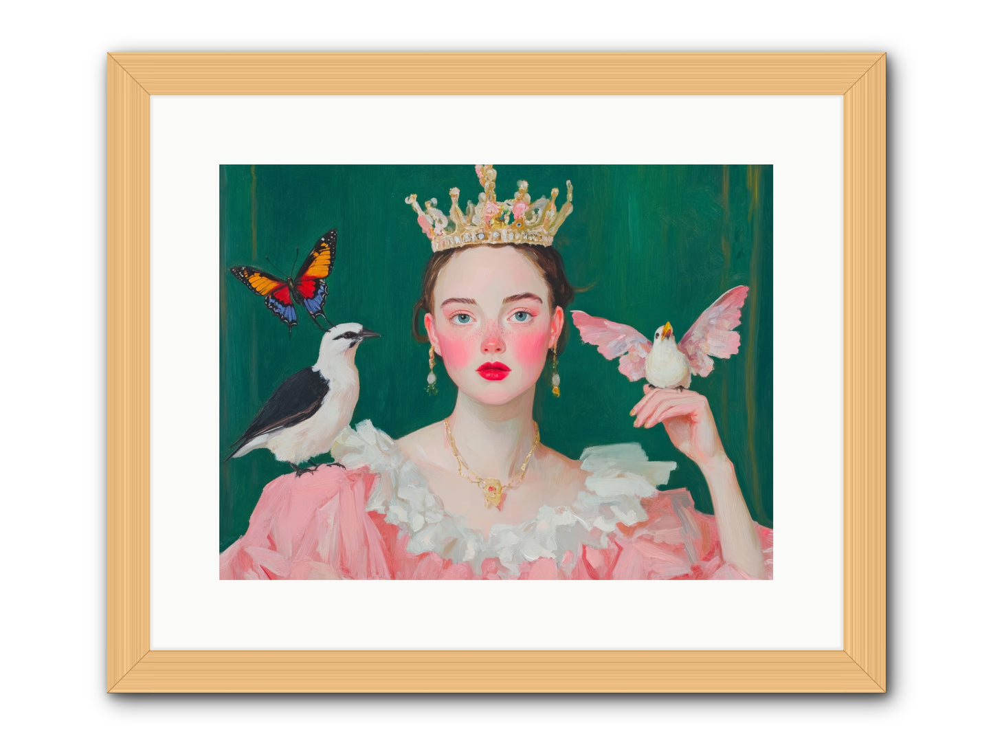 Born to SparkleRez2 -- Framed Print - Natural 16x12