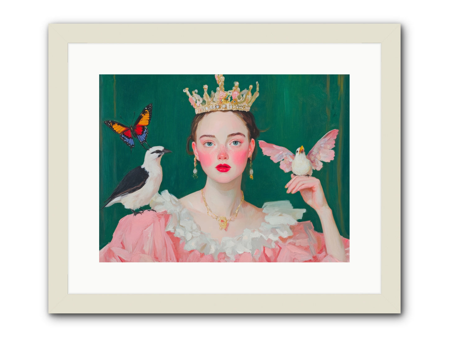 Born to SparkleRez2 -- Framed Print - White 16x12