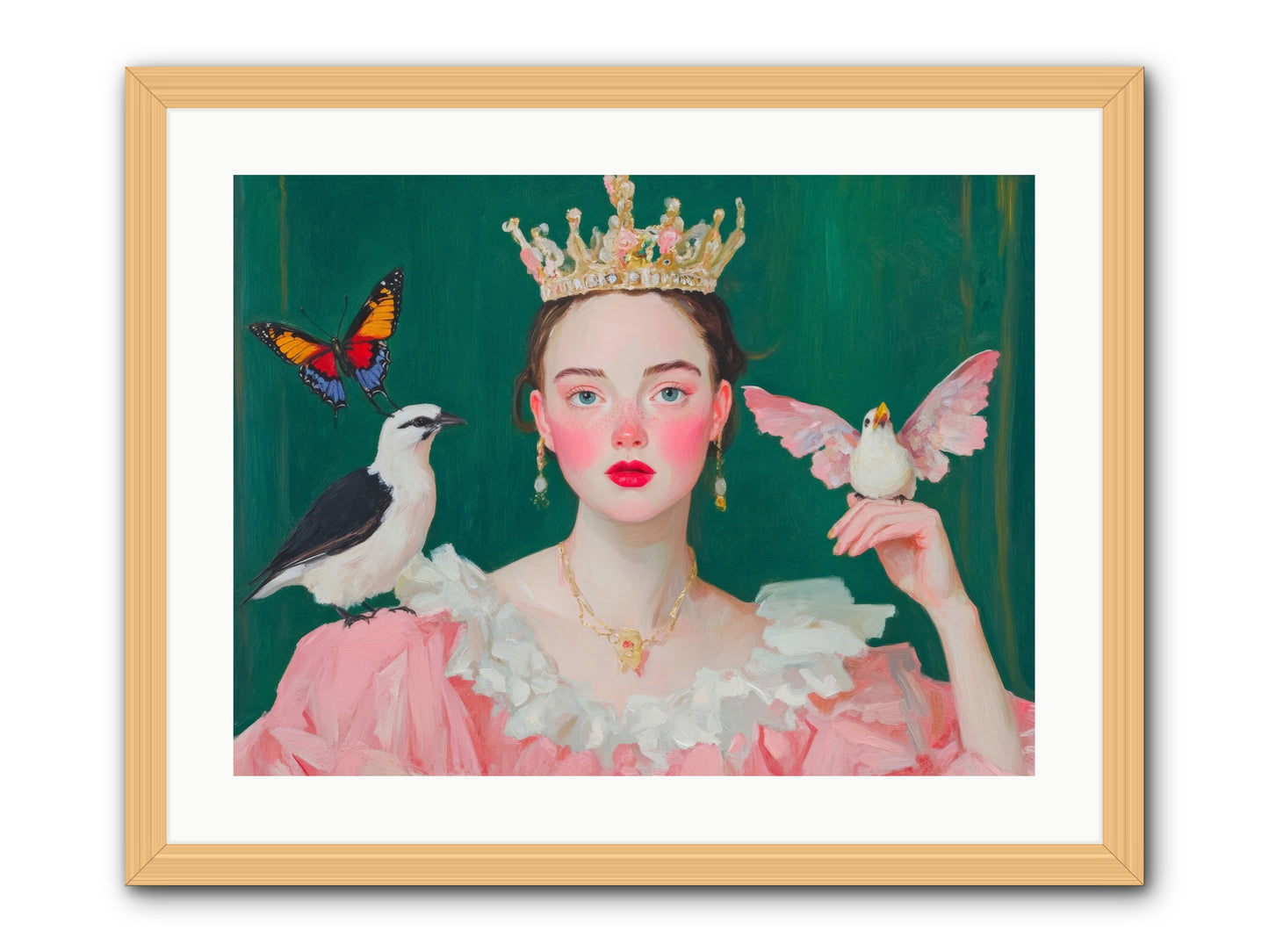 Born to SparkleRez2 -- Framed Print - Natural 24x18