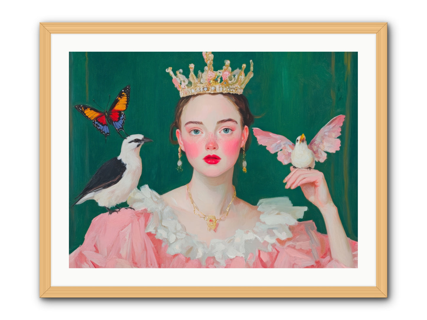 Born to SparkleRez2 -- Framed Print - Natural 32x24