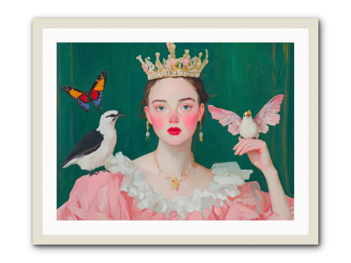 Born to SparkleRez2 -- Framed Print - White 32x24