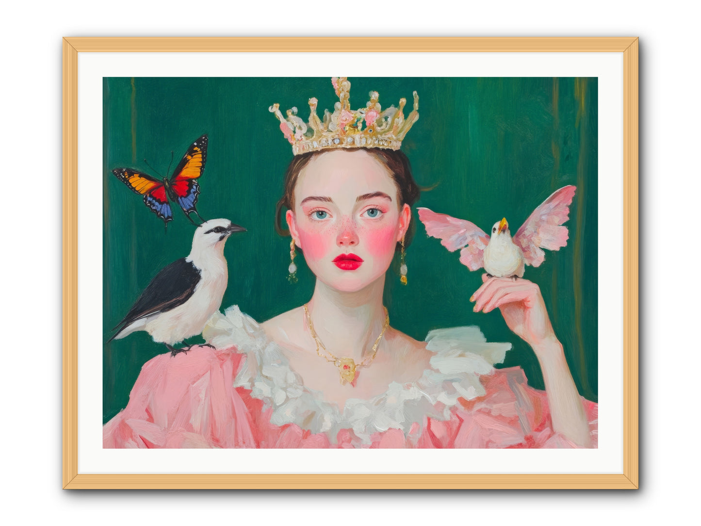 Born to SparkleRez2 -- Framed Print - Natural 40x30