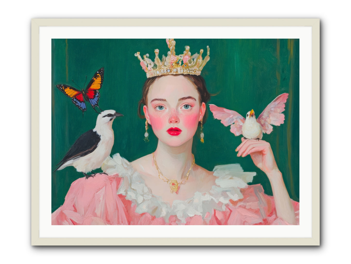Born to SparkleRez2 -- Framed Print - White 40x30