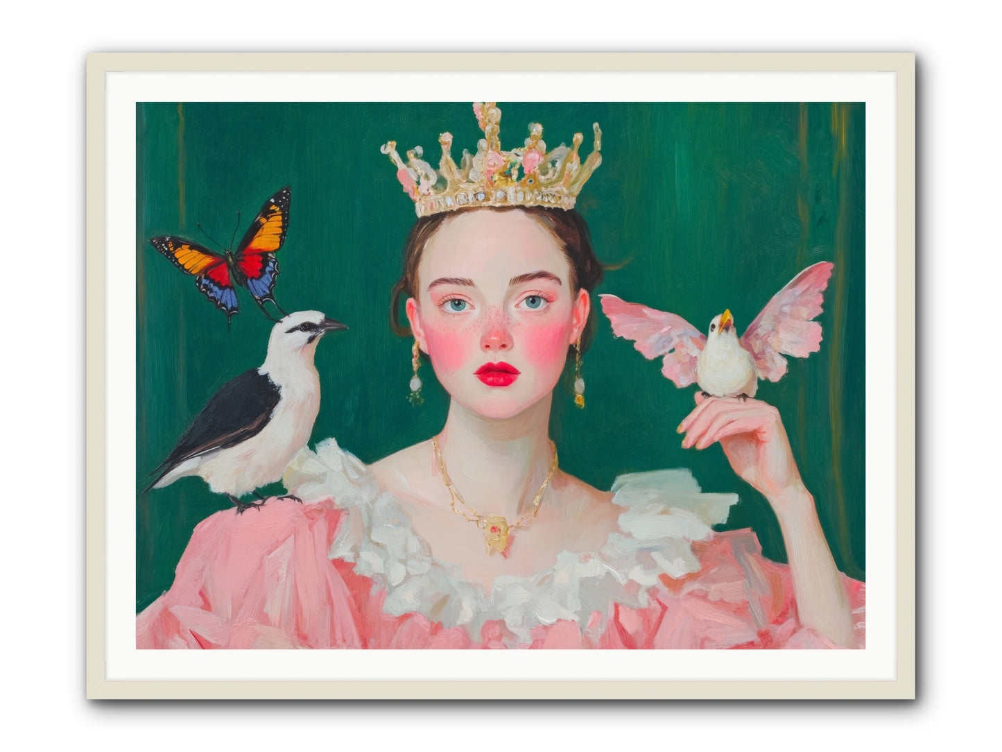 Born to SparkleRez2 -- Framed Print - White 48x36