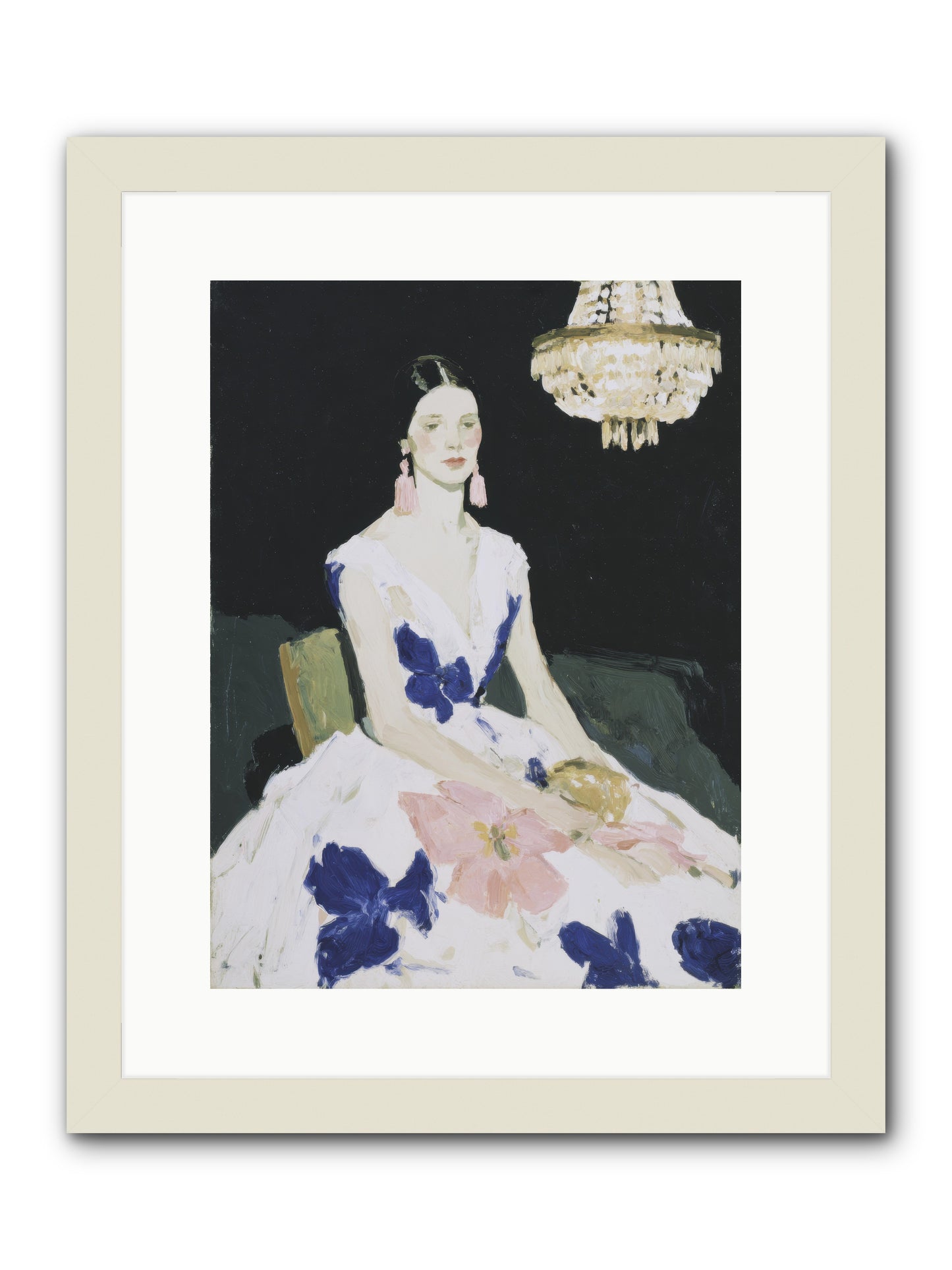 Borrowed Ballroom -- Framed Print - White 12x16