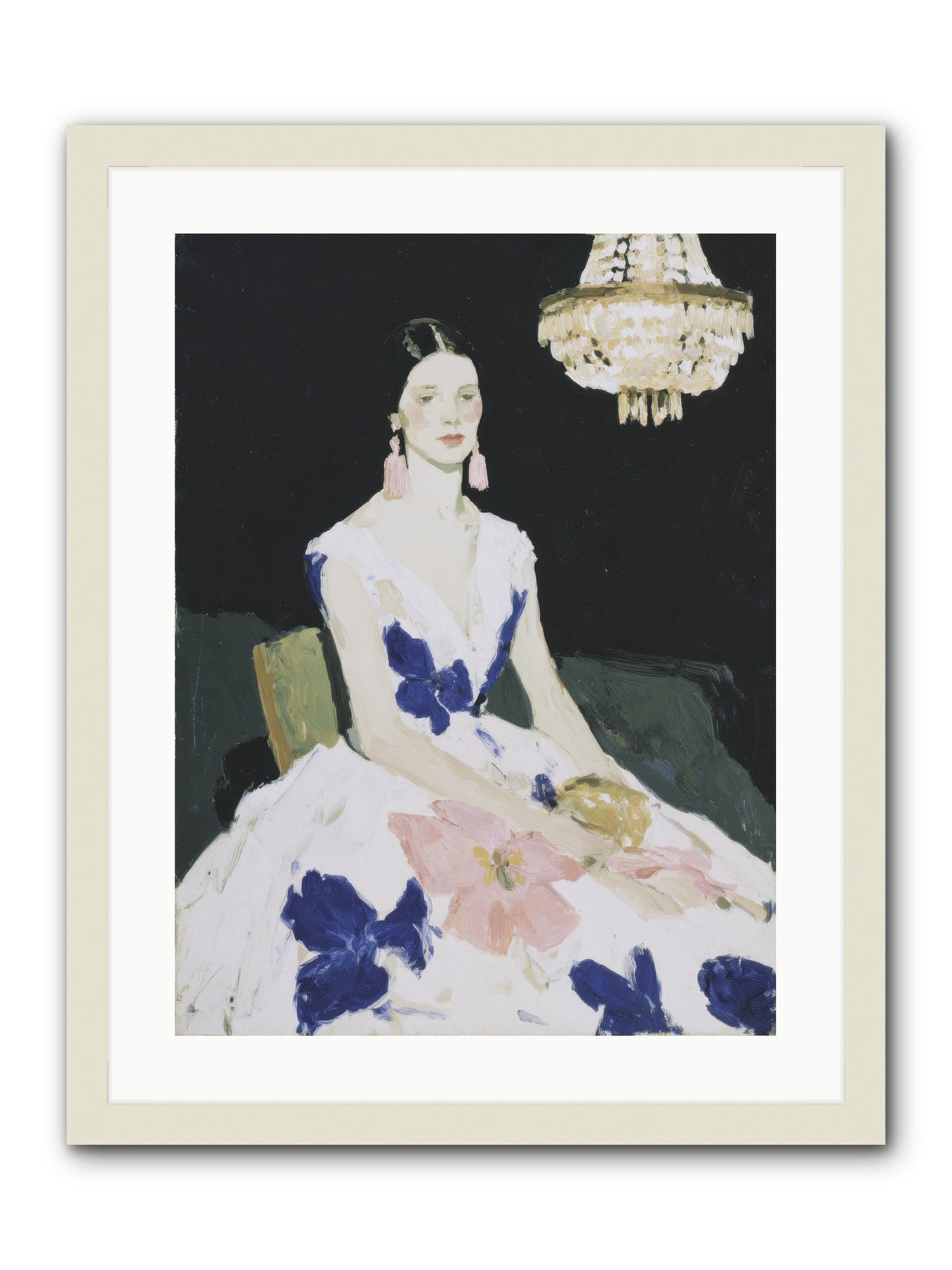 Borrowed Ballroom -- Framed Print - White 18x24