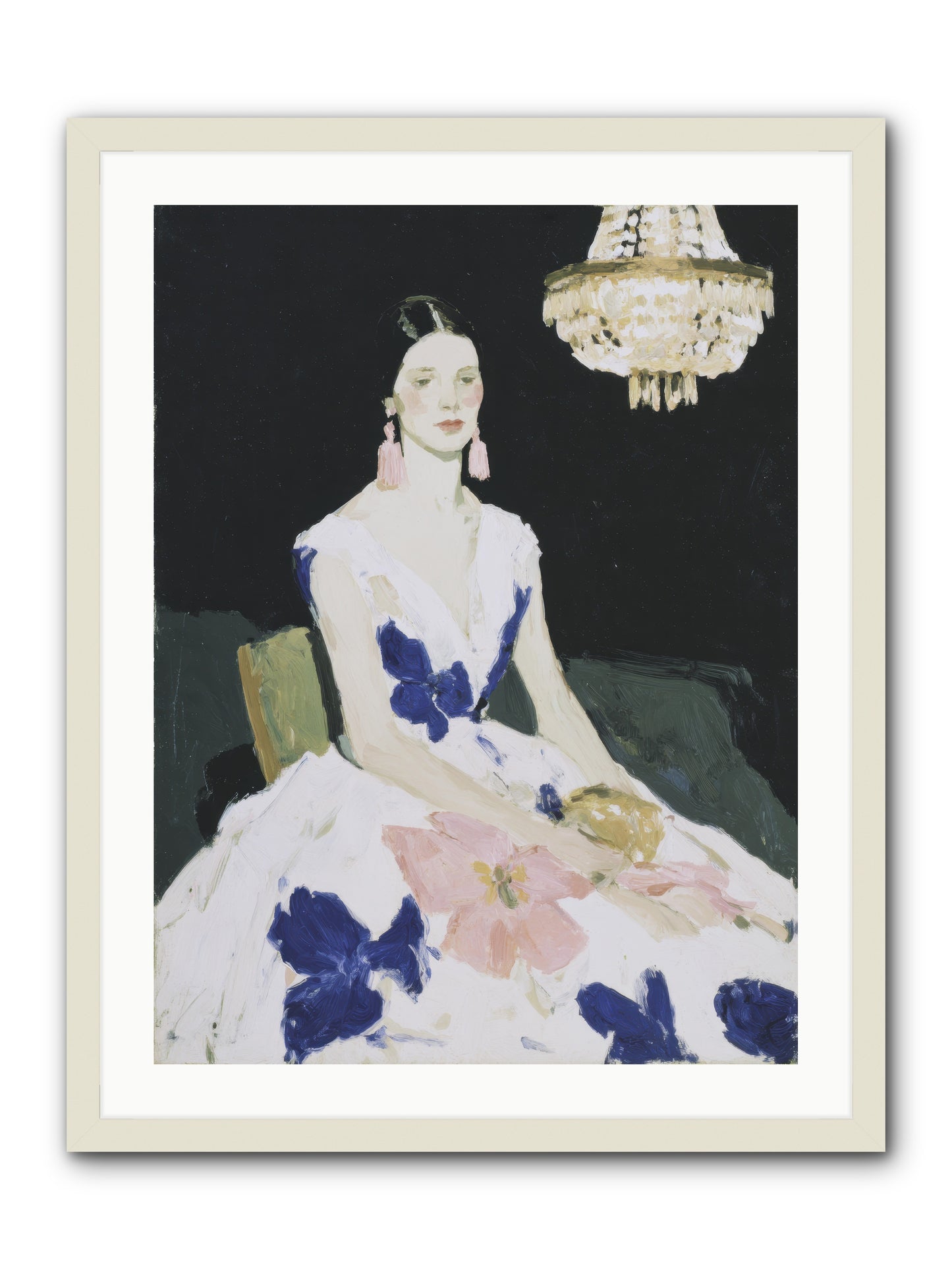 Borrowed Ballroom -- Framed Print - White 24x32