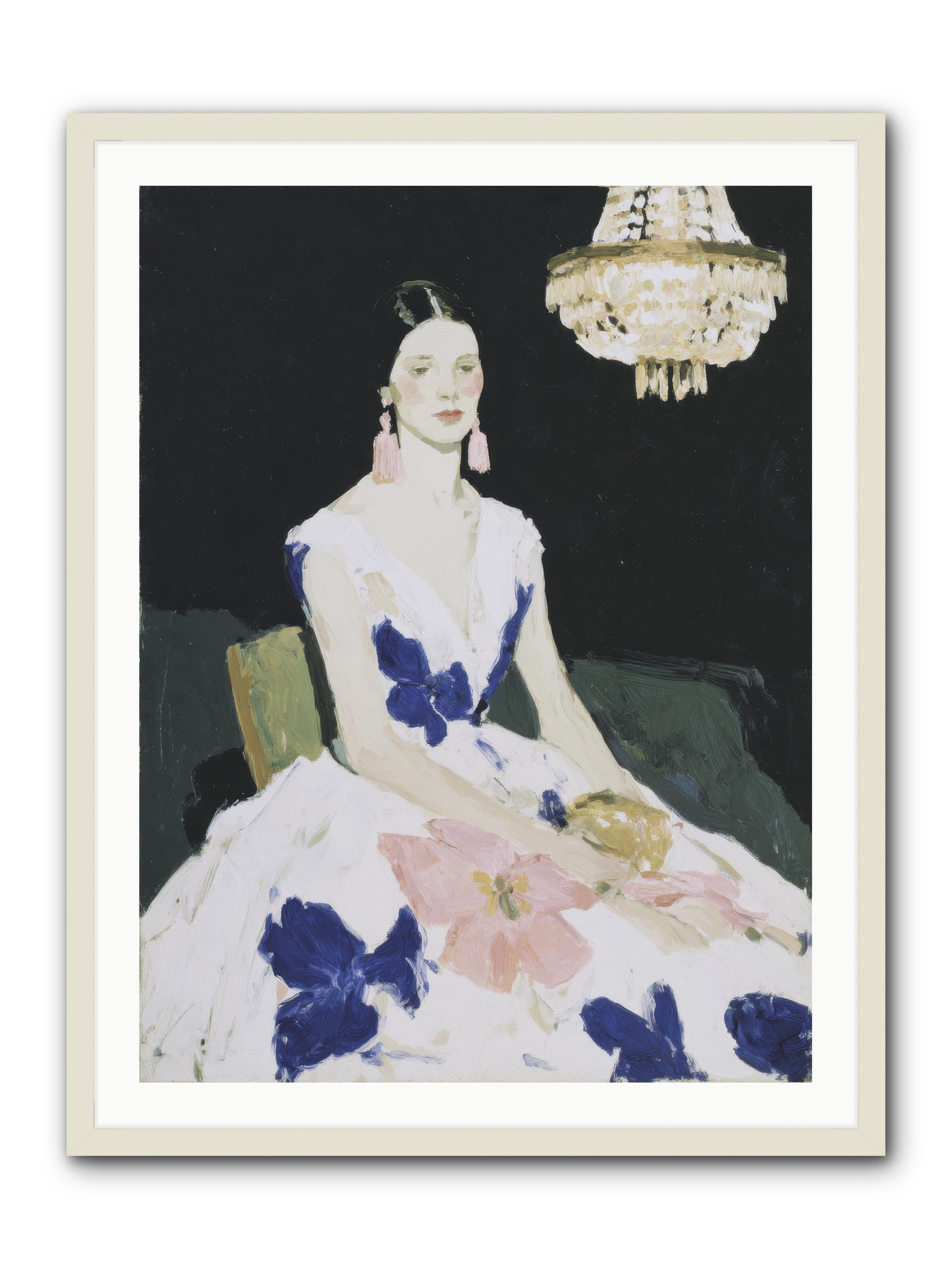 Borrowed Ballroom -- Framed Print - White 30x40