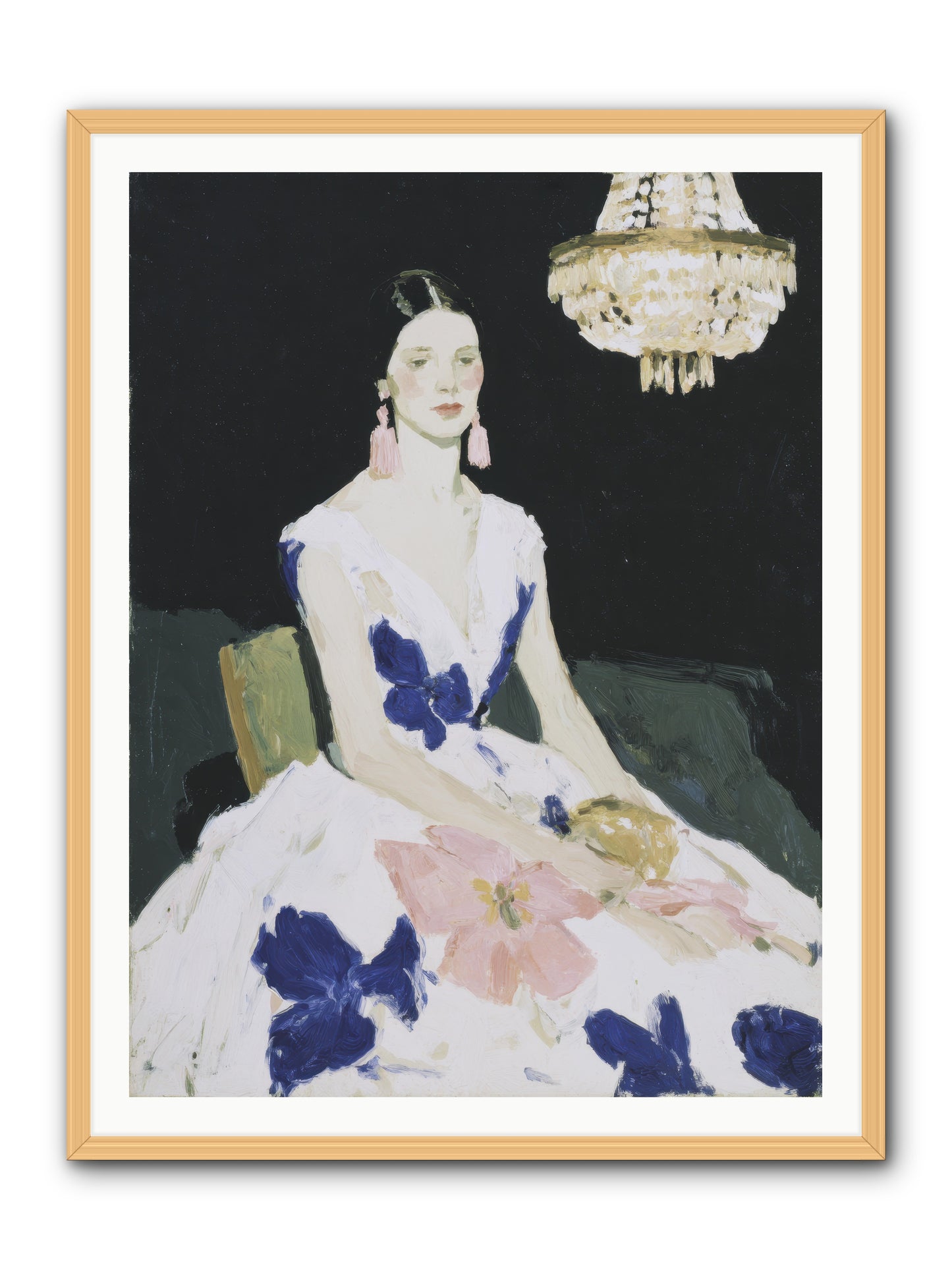 Borrowed Ballroom -- Framed Print - Natural 36x48