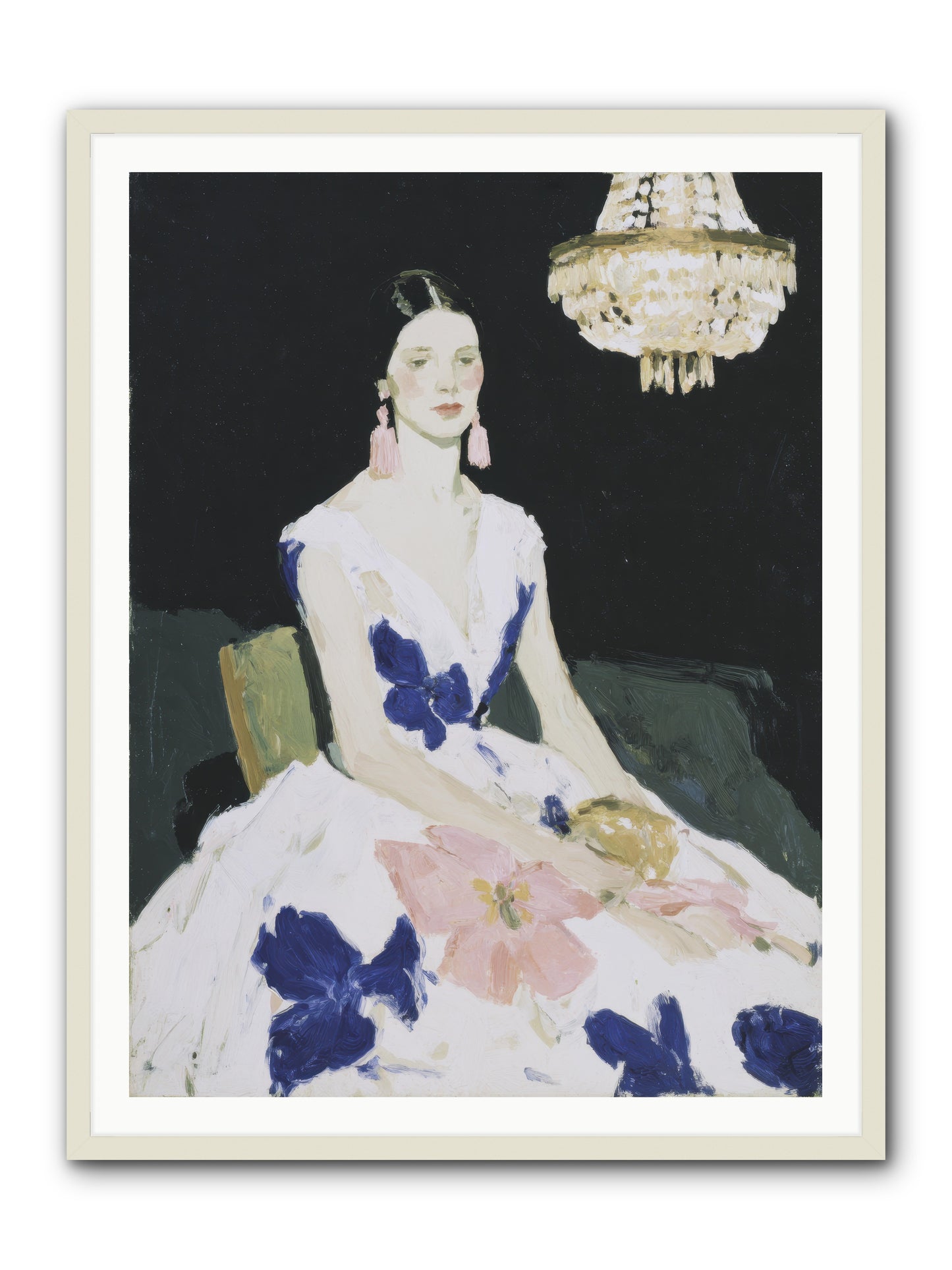 Borrowed Ballroom -- Framed Print - White 36x48