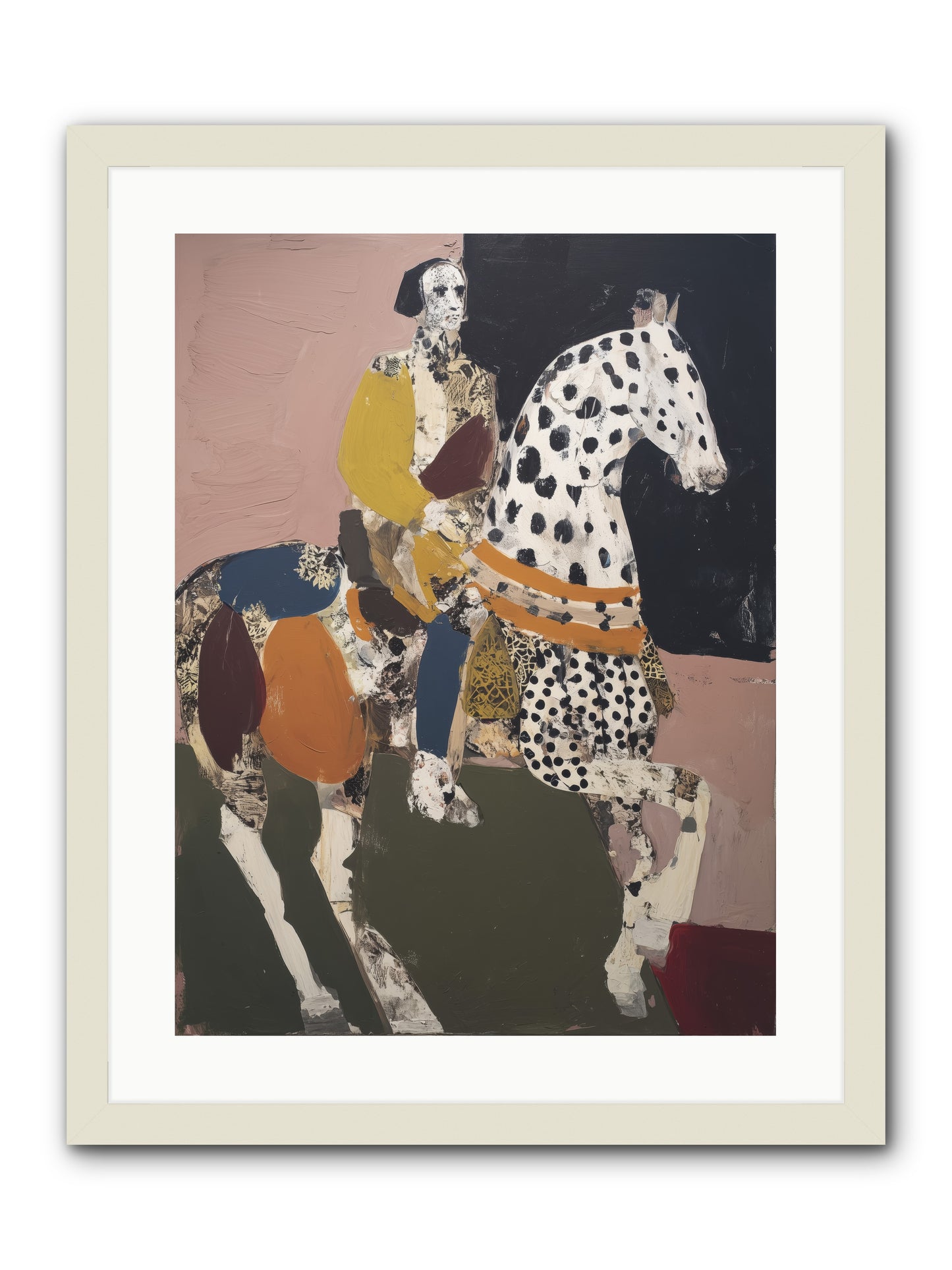 Borrowed Ladder -- Framed Print - White 18x24