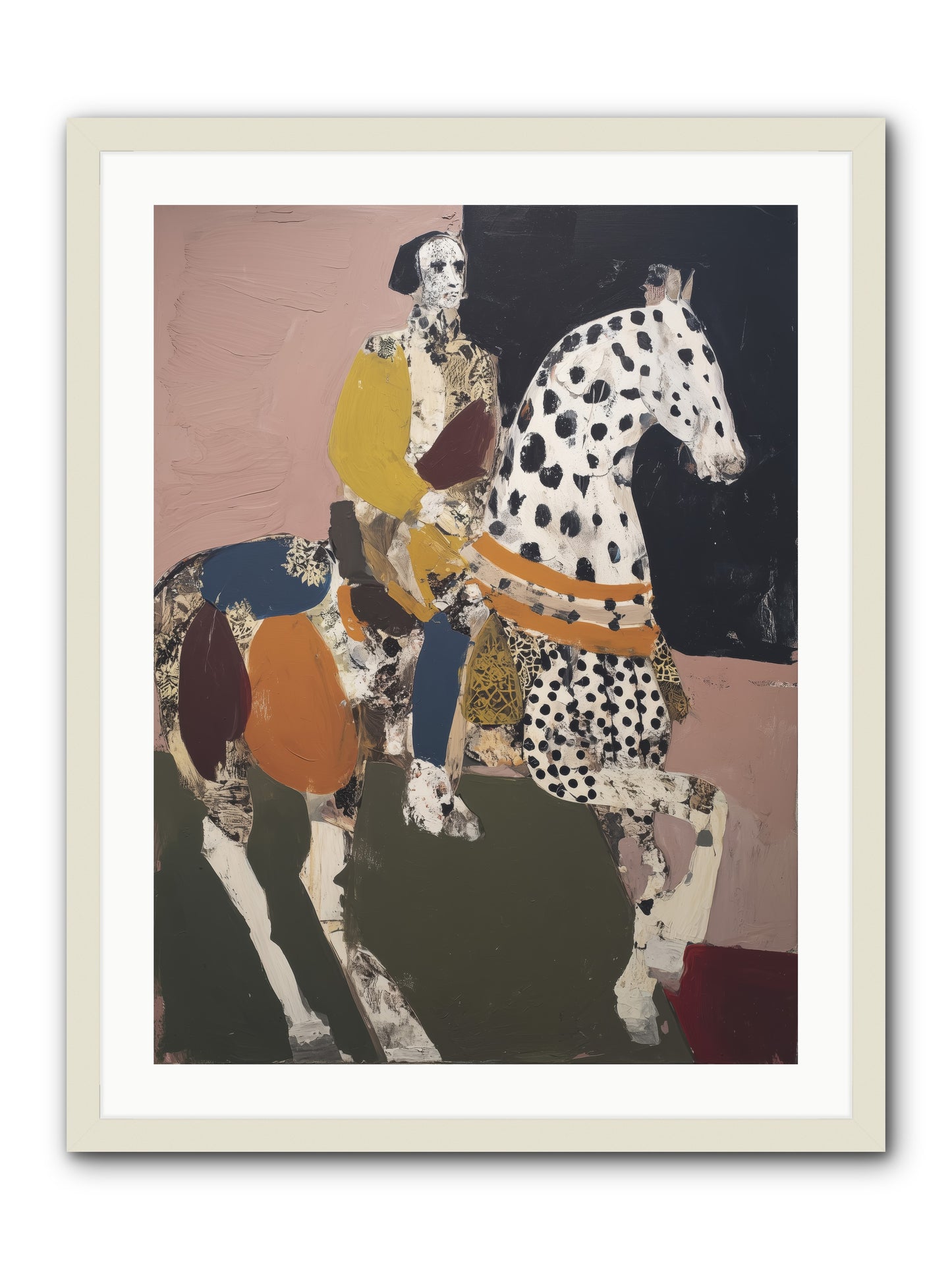 Borrowed Ladder -- Framed Print - White 24x32