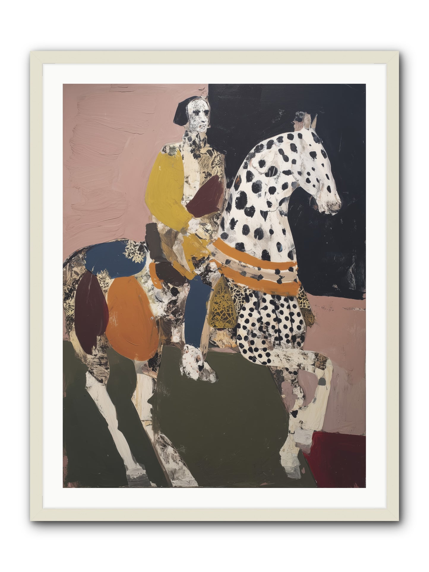 Borrowed Ladder -- Framed Print - White 30x40