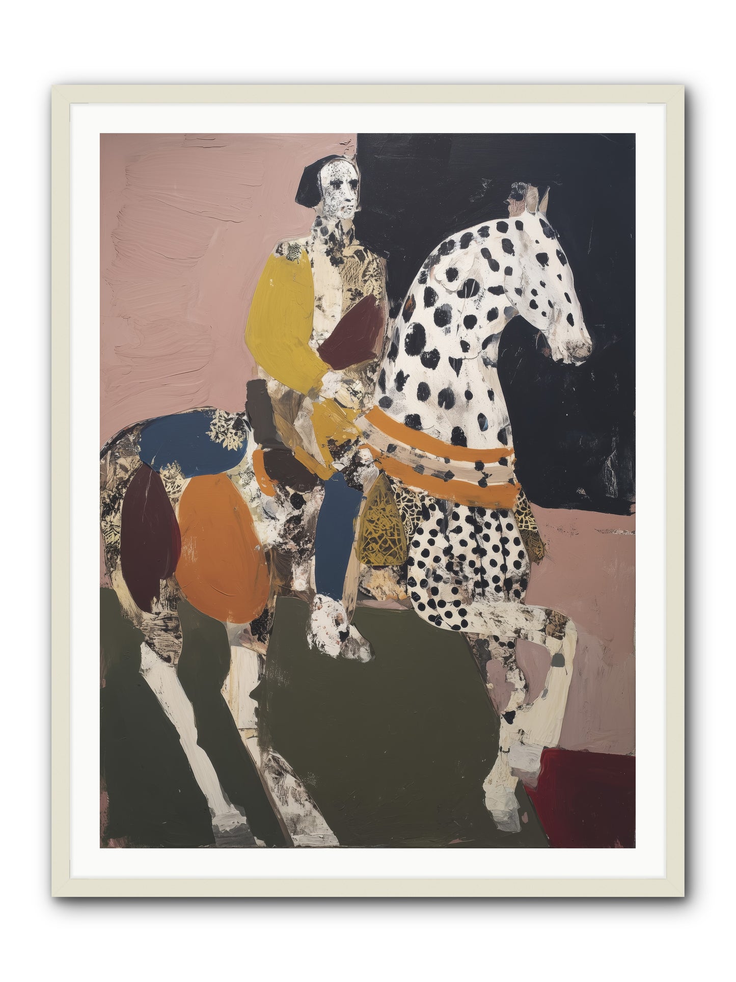 Borrowed Ladder -- Framed Print - White 36x48