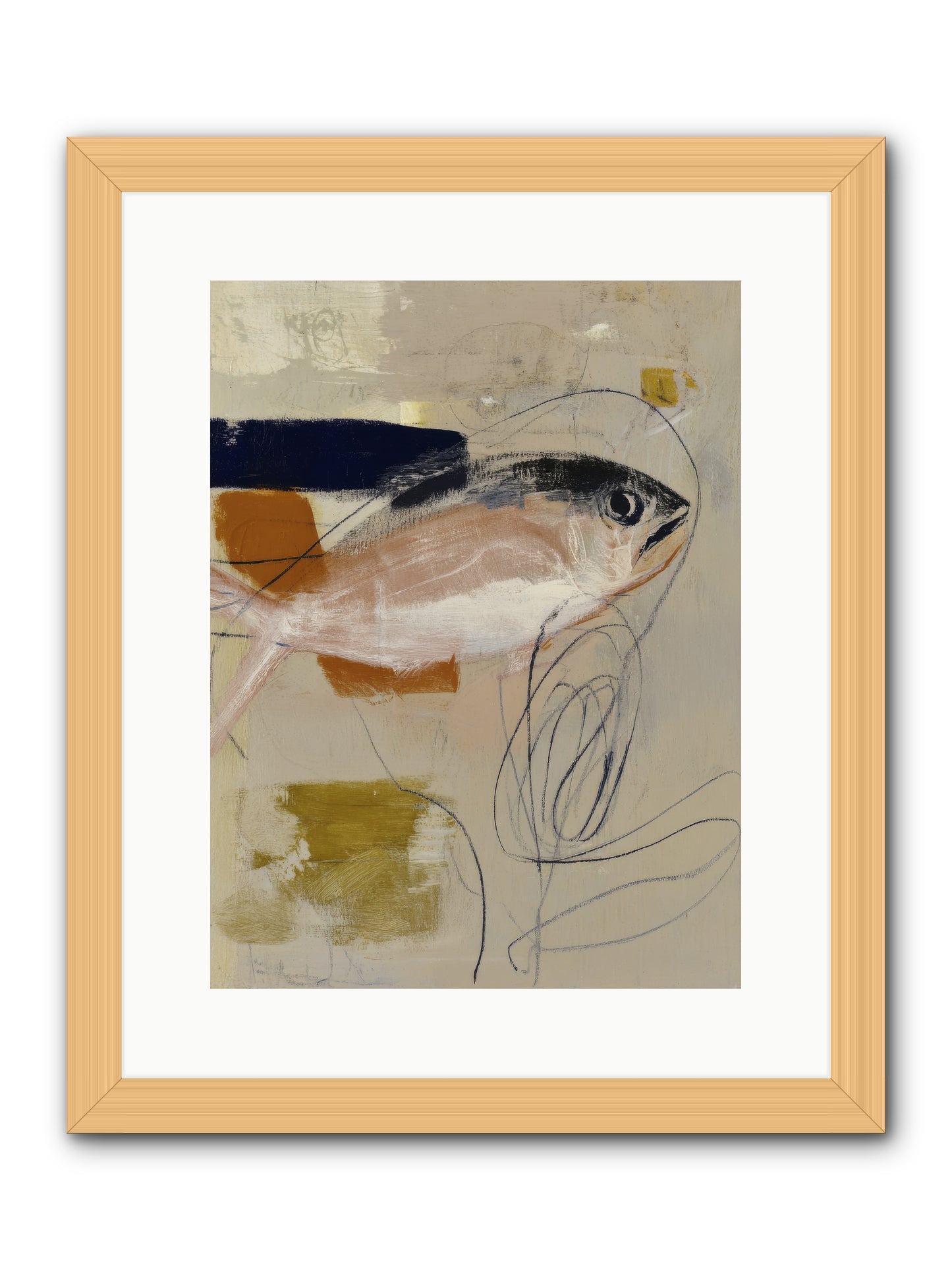 Borrowed Light -- Framed Print - Natural 12x16