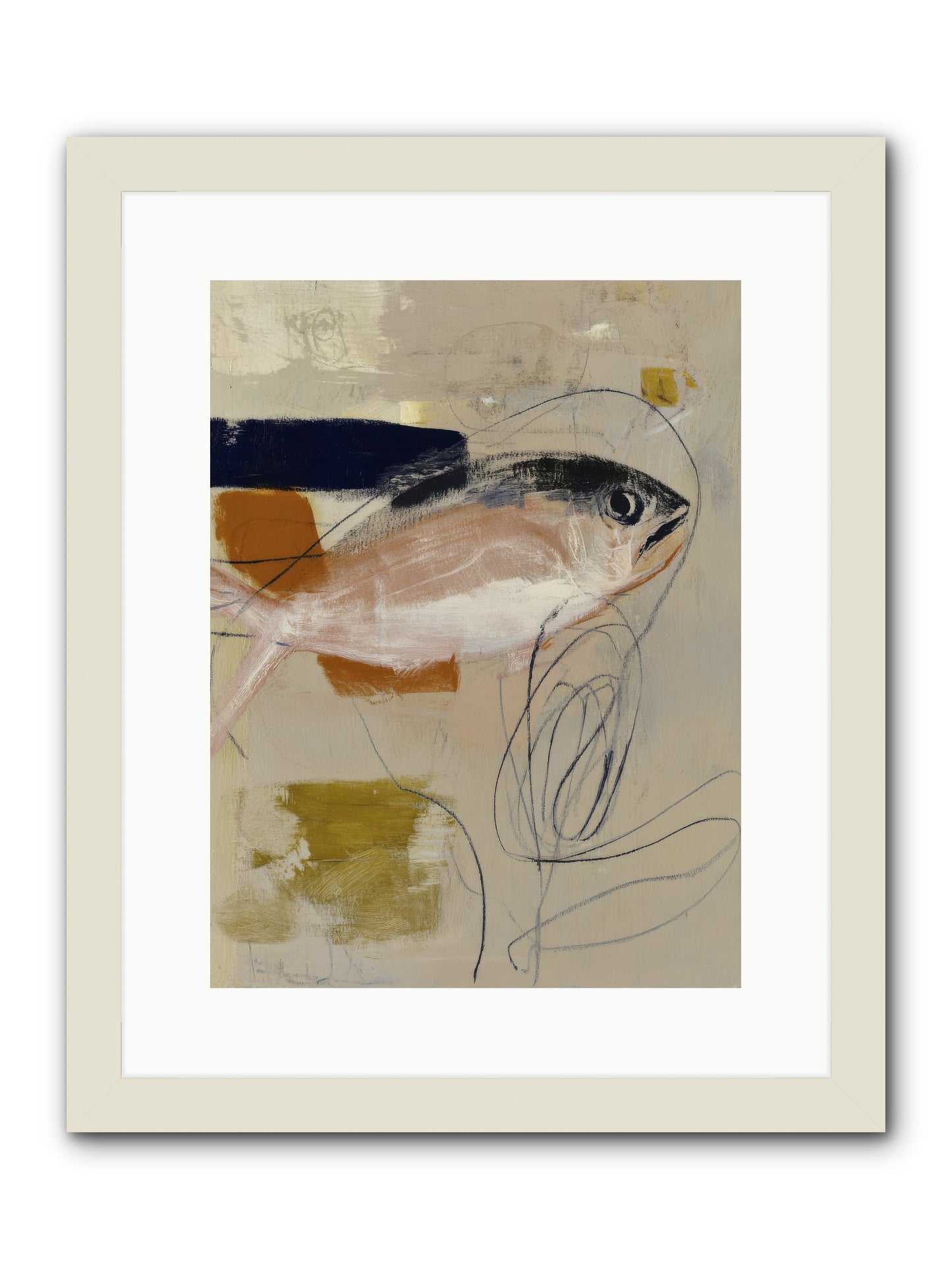 Borrowed Light -- Framed Print - White 12x16
