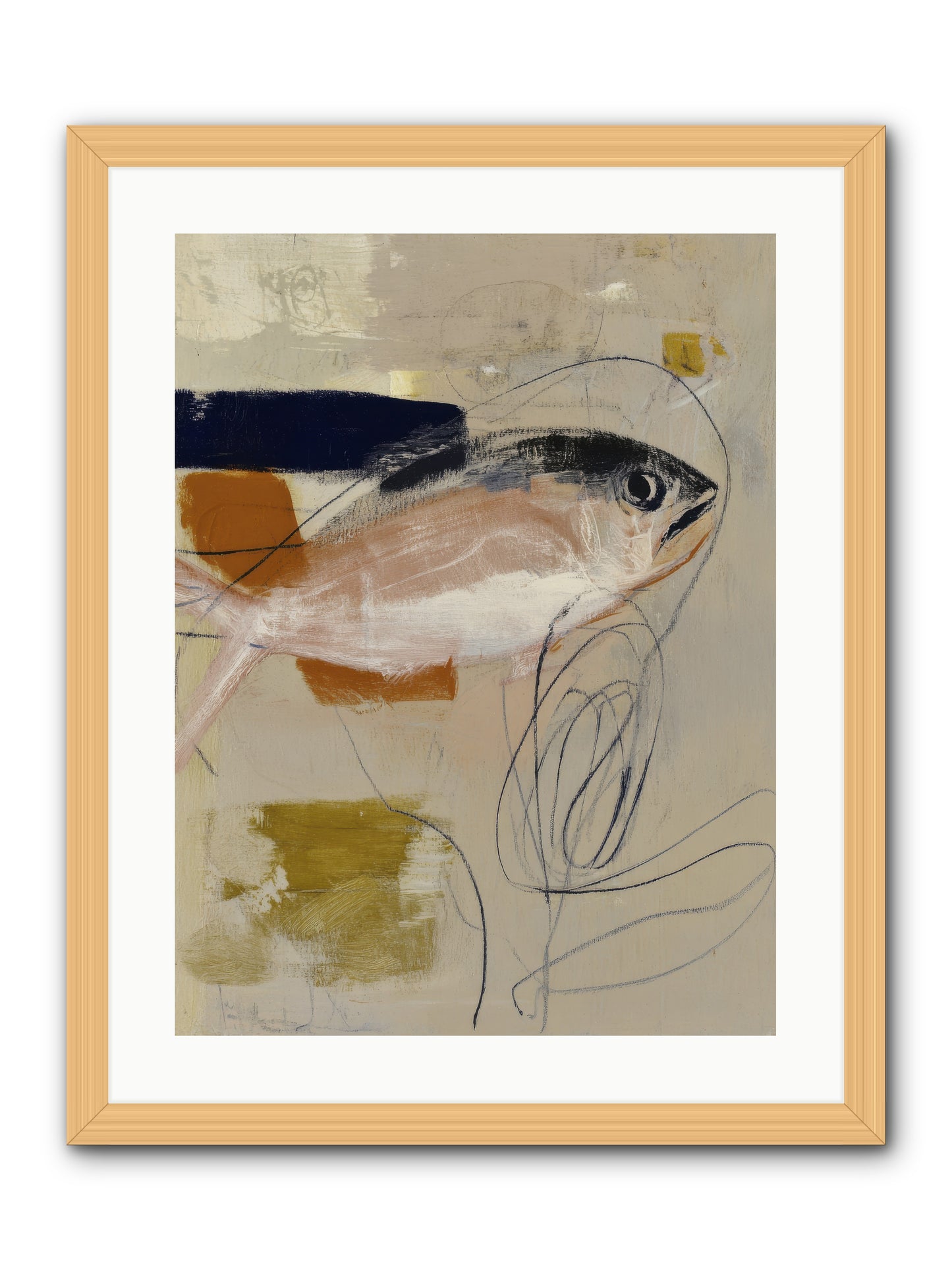 Borrowed Light -- Framed Print - Natural 18x24