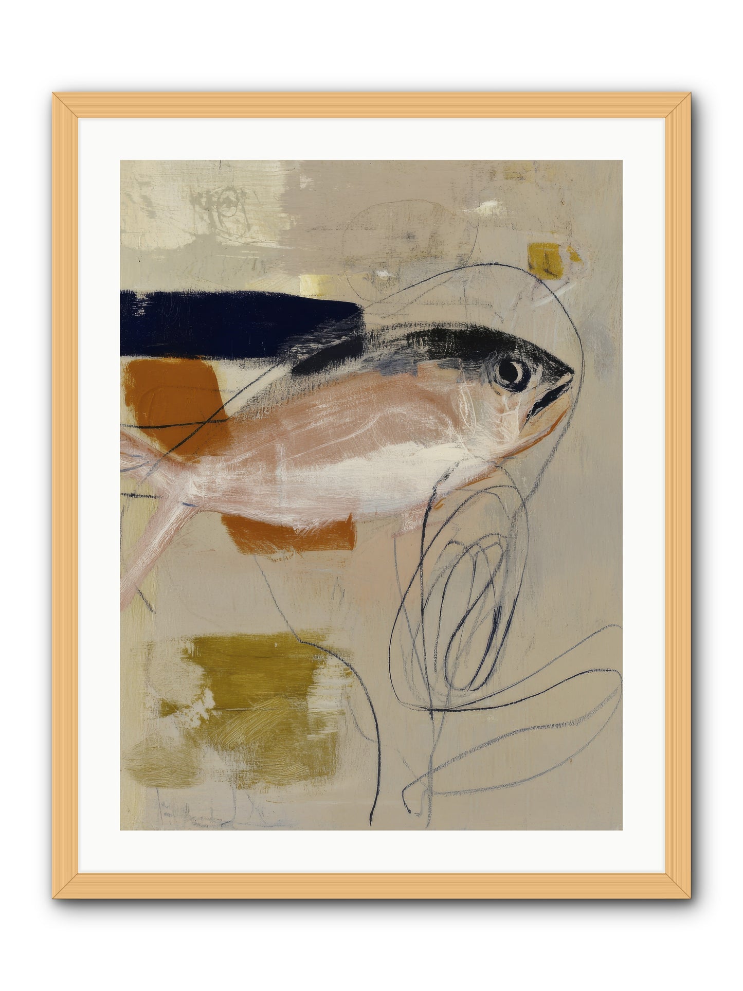 Borrowed Light -- Framed Print - Natural 24x32