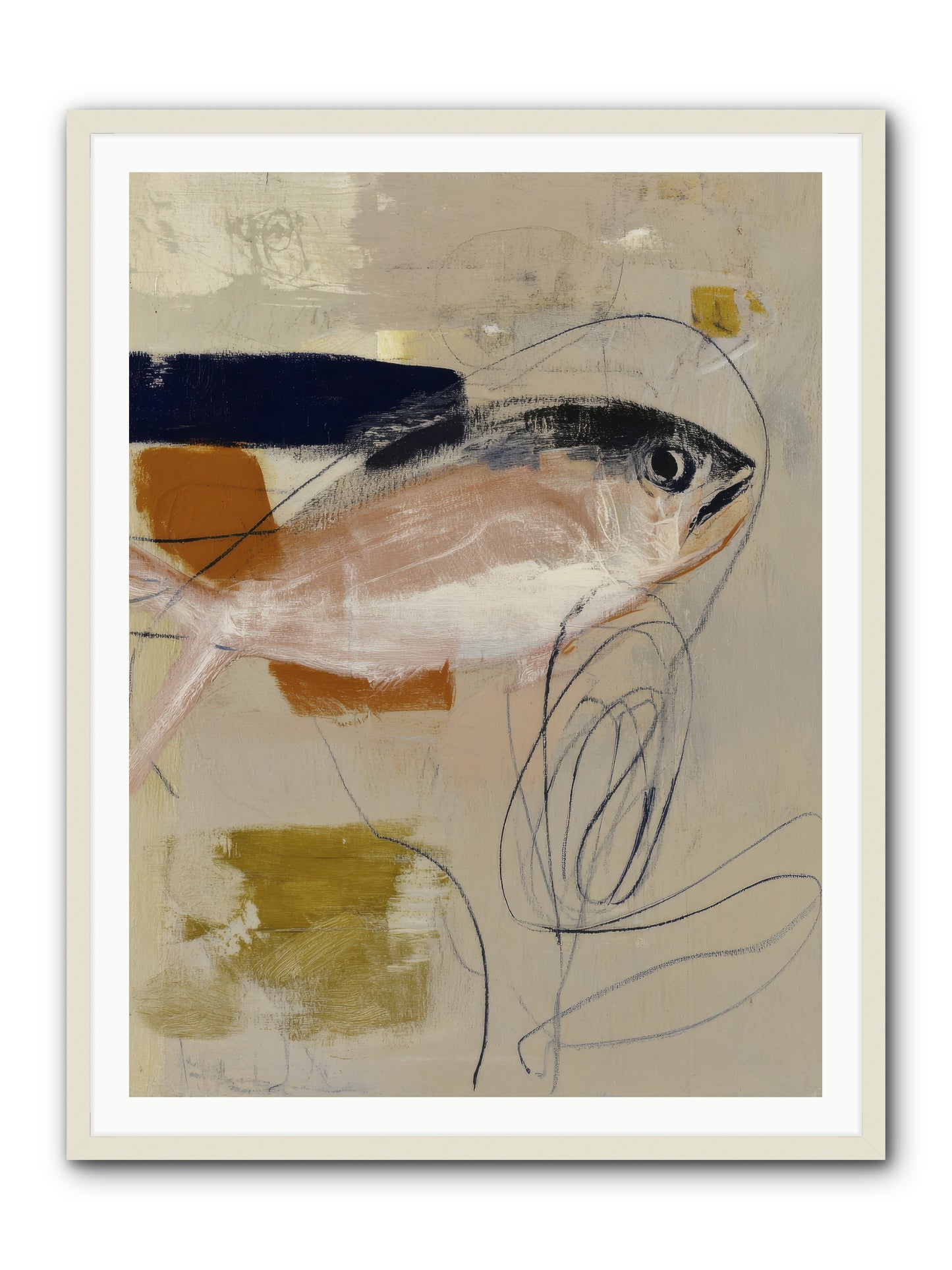Borrowed Light -- Framed Print - White 36x48