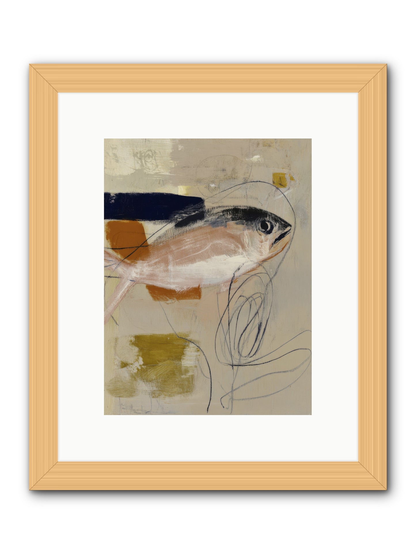 Borrowed Light -- Framed Print - Natural 9x12
