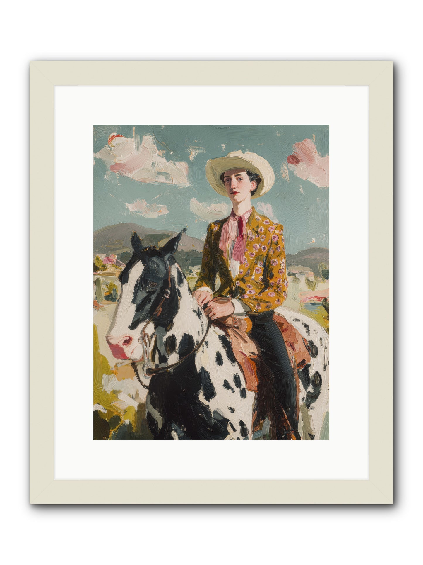 Borrowed from Dreams -- Framed Print - White 12x16
