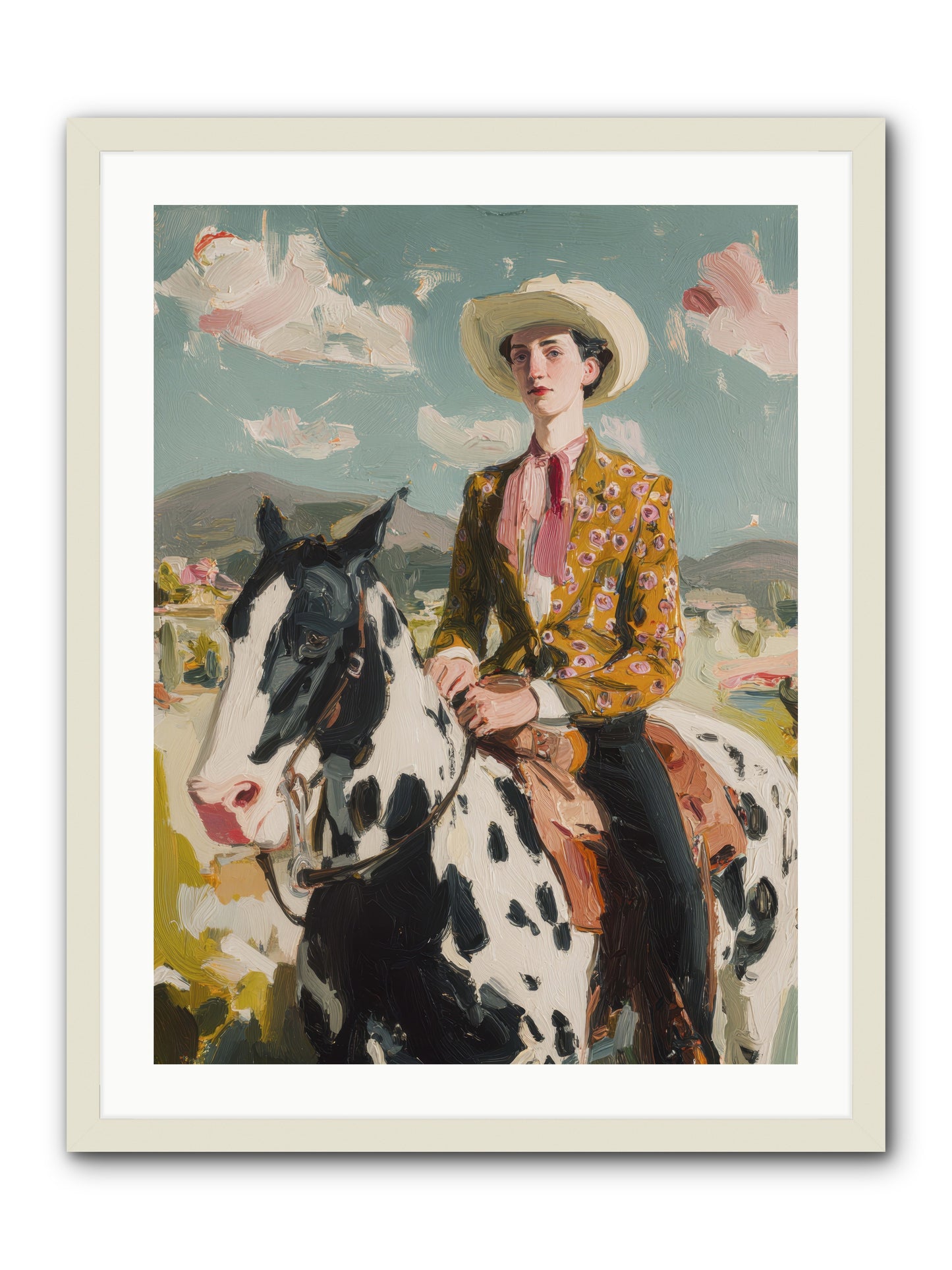 Borrowed from Dreams -- Framed Print - White 24x32