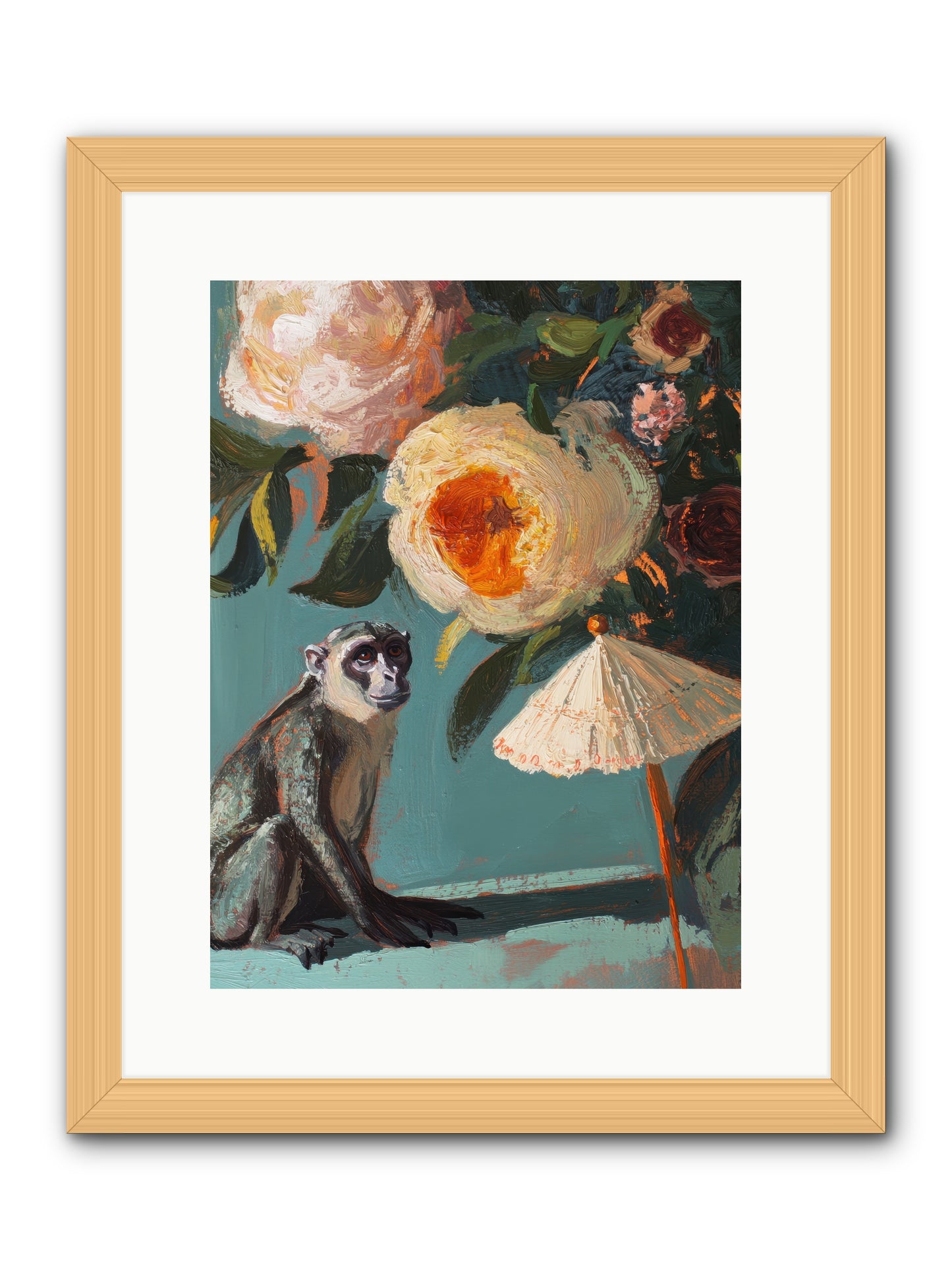 Botanical Charmer -- Framed Print - Natural 12x16