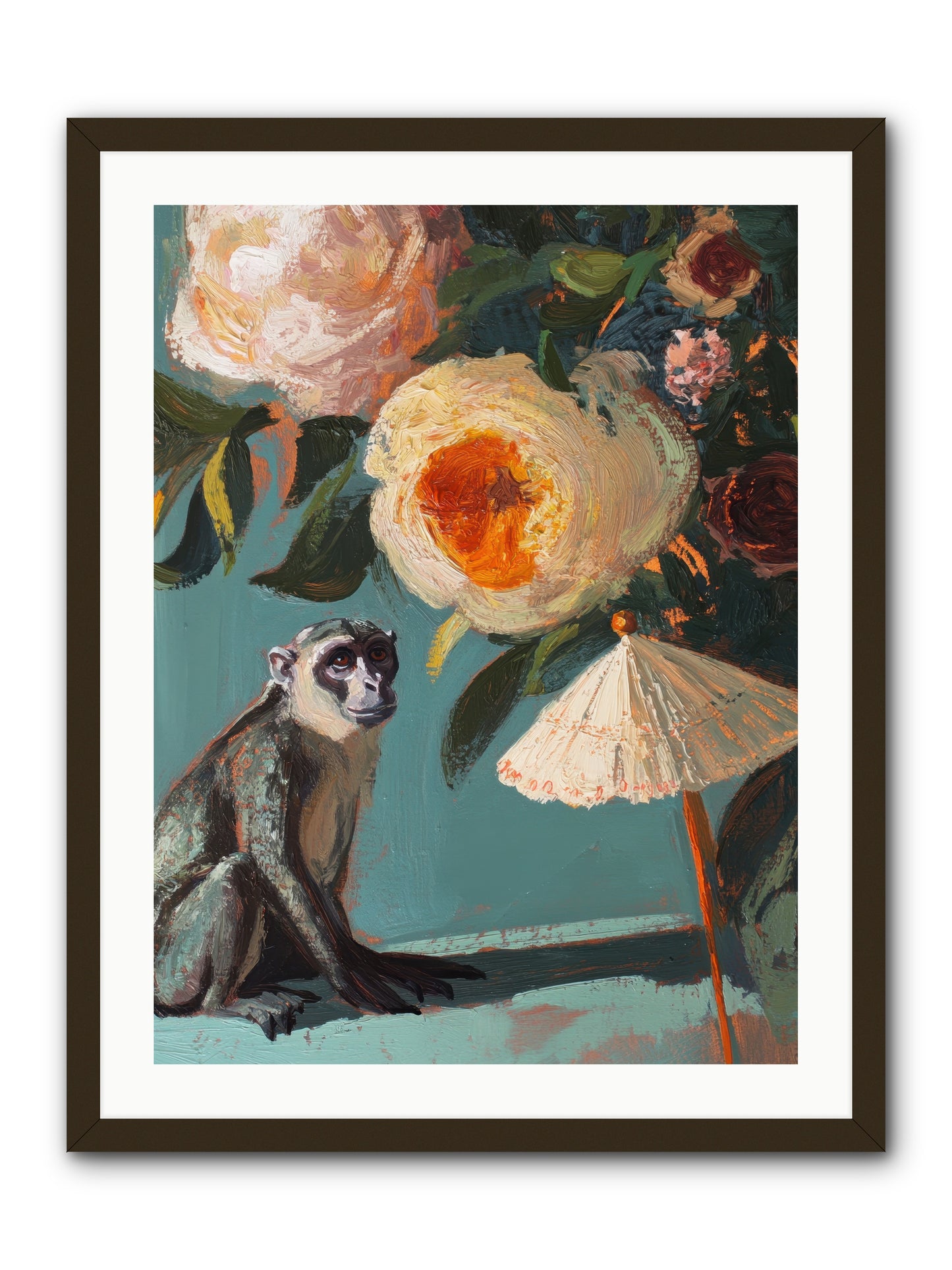 Botanical Charmer -- Framed Print - Black 24x32