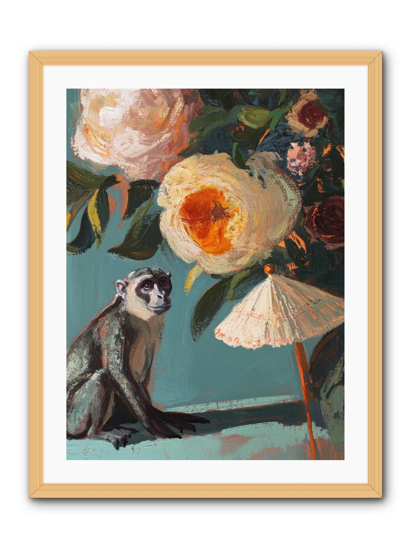 Botanical Charmer -- Framed Print - Natural 24x32