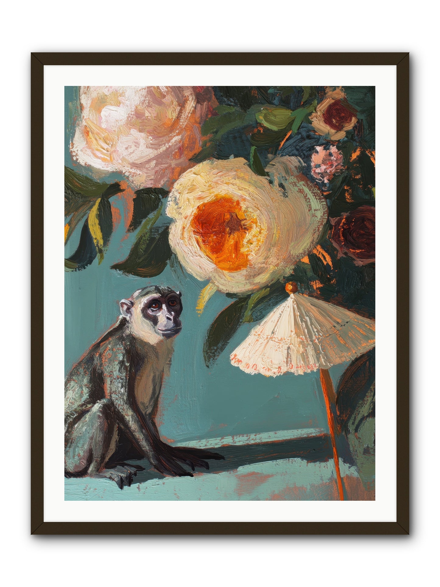 Botanical Charmer -- Framed Print - Black 30x40