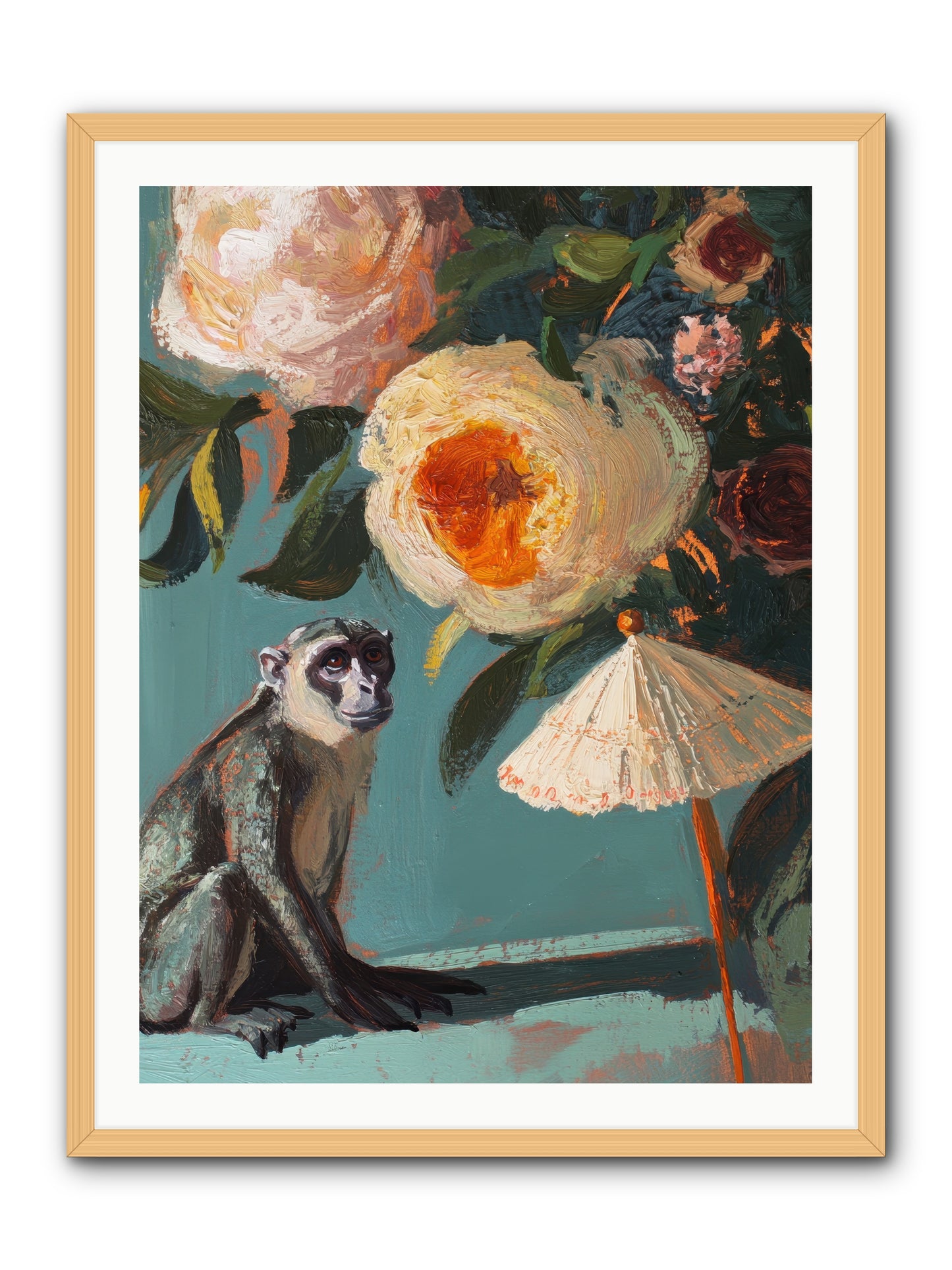 Botanical Charmer -- Framed Print - Natural 30x40