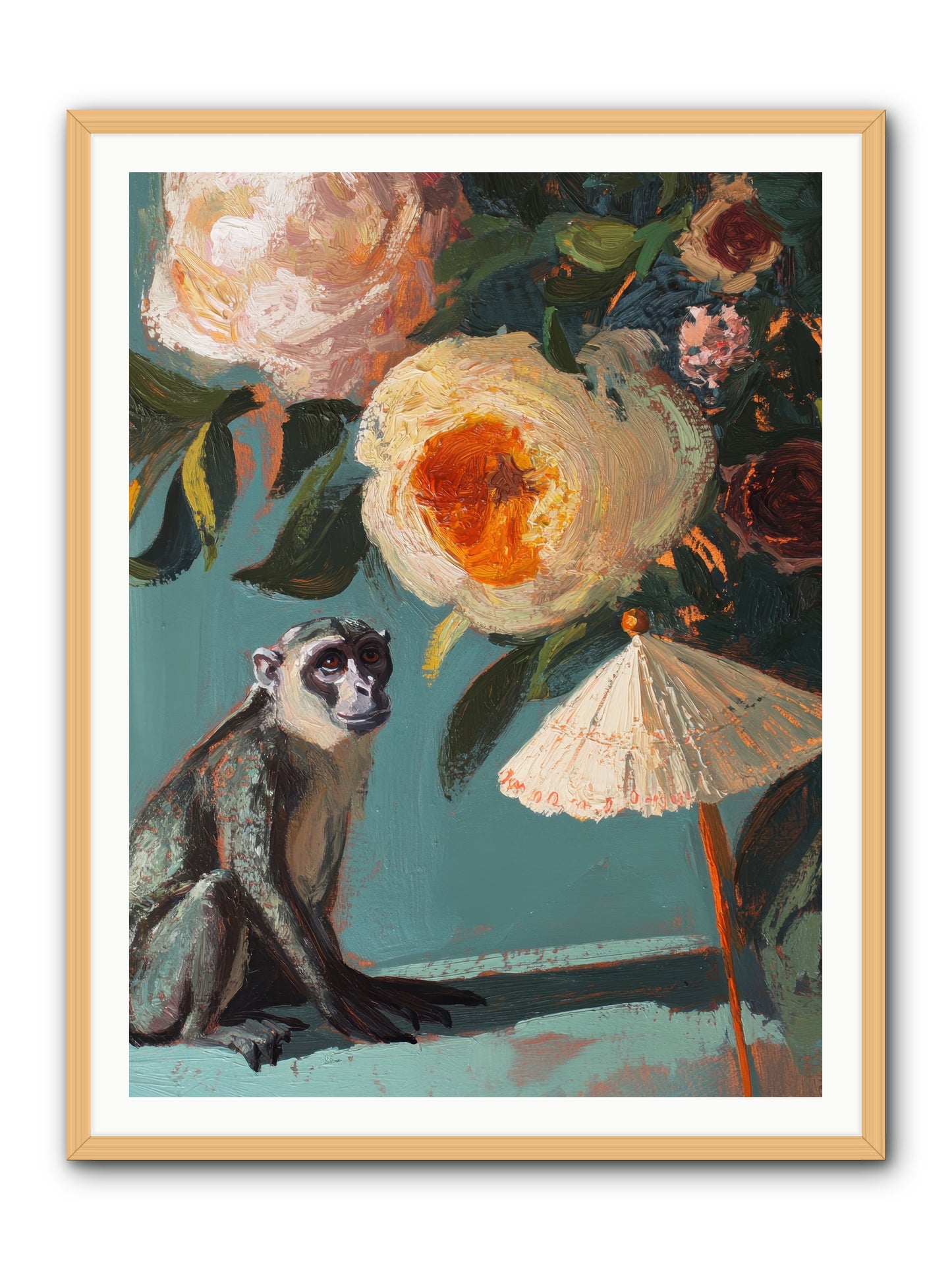 Botanical Charmer -- Framed Print - Natural 36x48