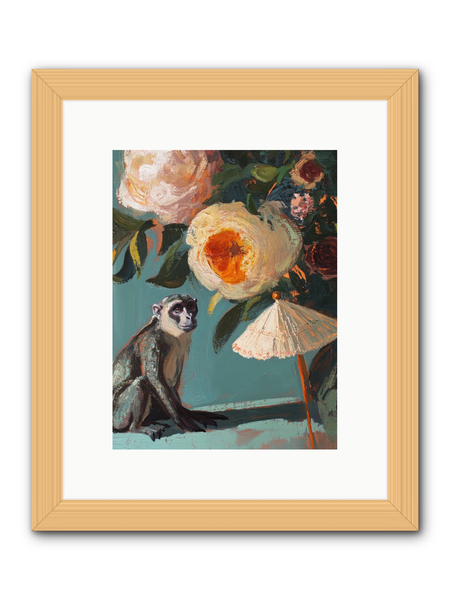 Botanical Charmer -- Framed Print - Natural 9x12