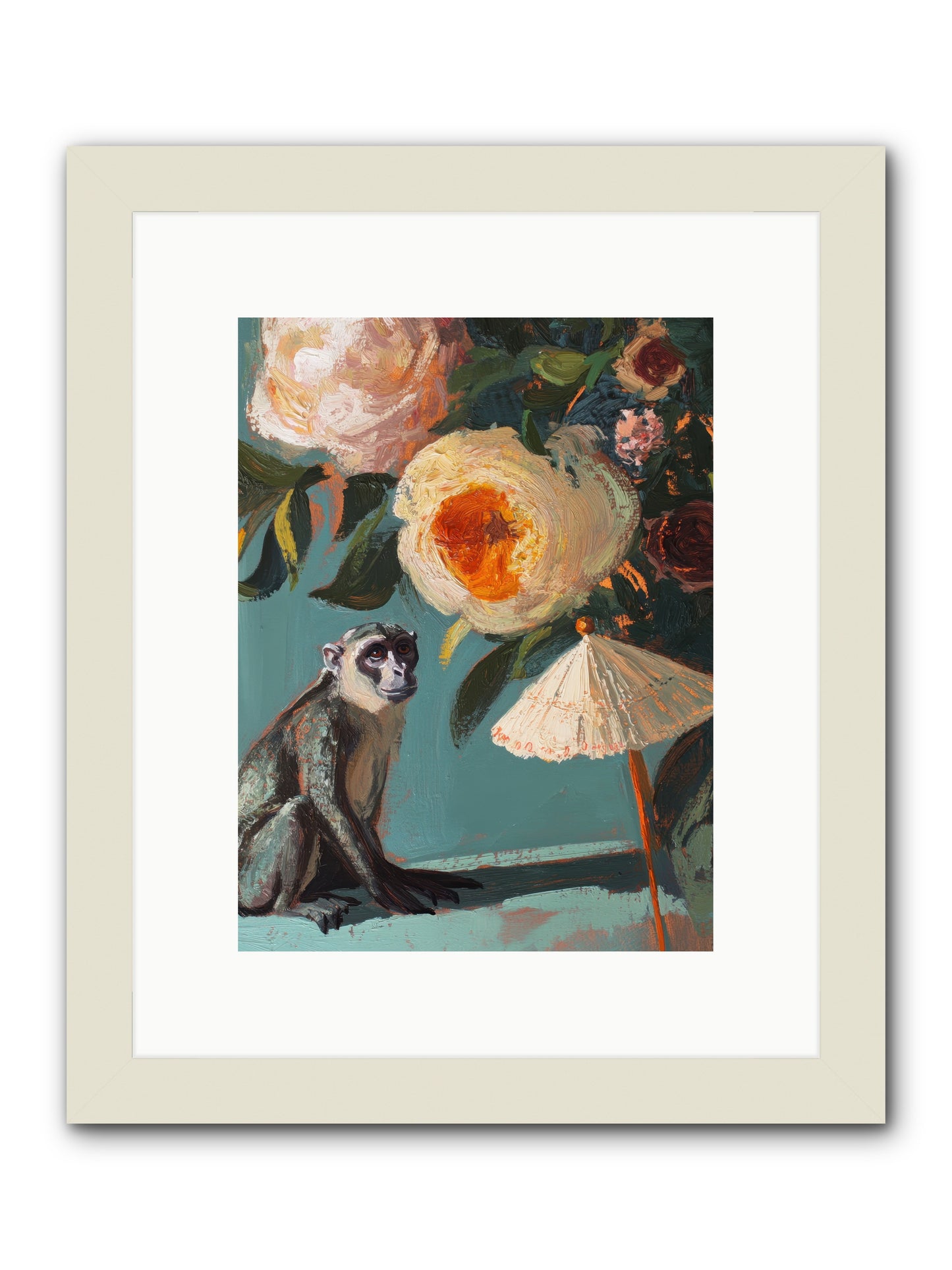 Botanical Charmer -- Framed Print - White 9x12
