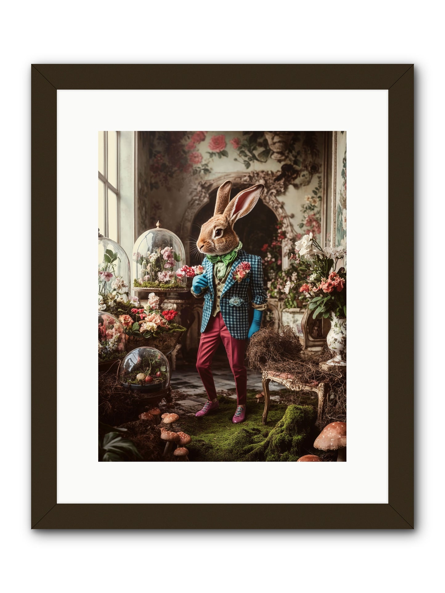 Botanical Love LettersRez -- Framed Print - Black 12x16