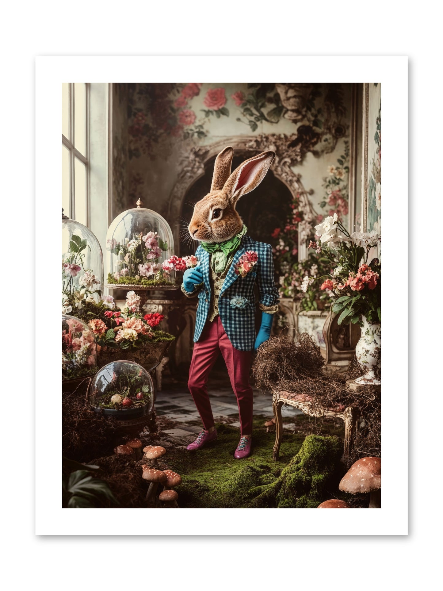 Botanical Love LettersRez -- Loose Canvas Print 12x16