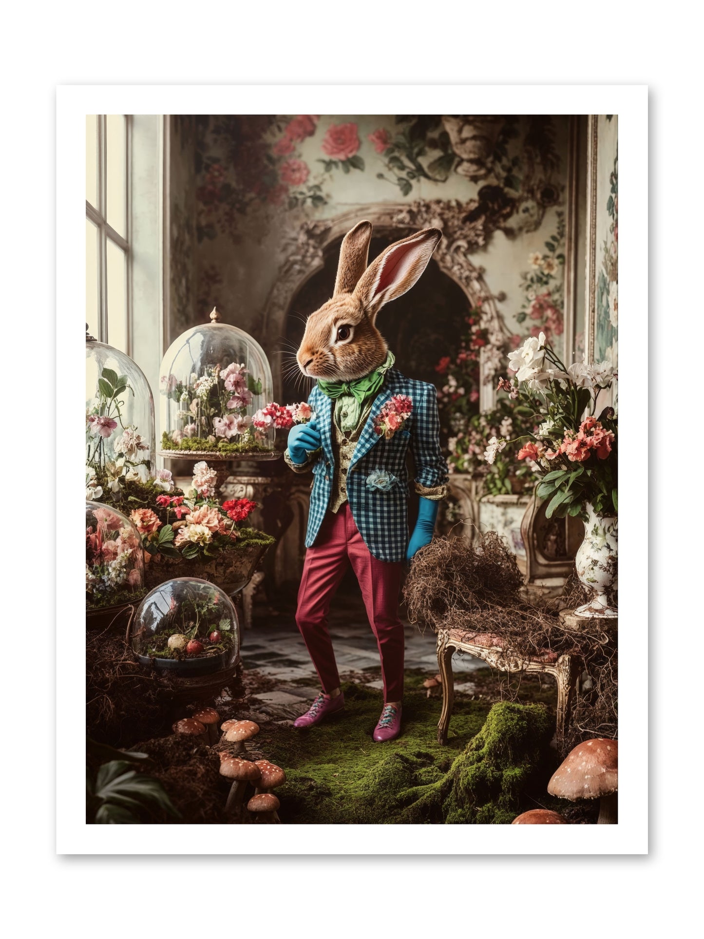 Botanical Love LettersRez -- Loose Canvas Print 18x24