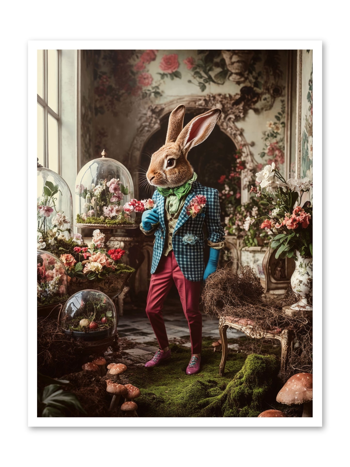 Botanical Love LettersRez -- Loose Canvas Print 30x40