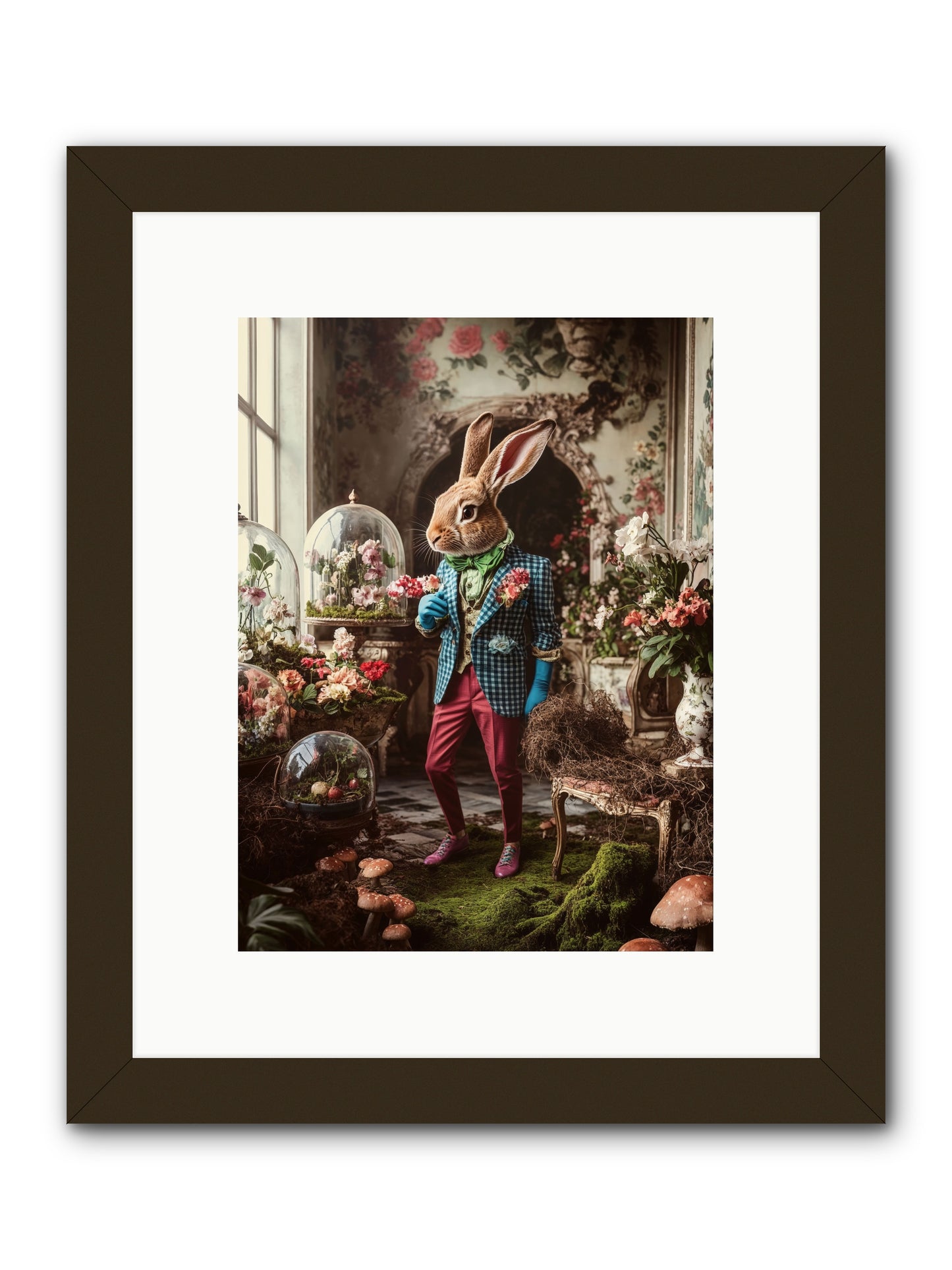 Botanical Love LettersRez -- Framed Print - Black 9x12