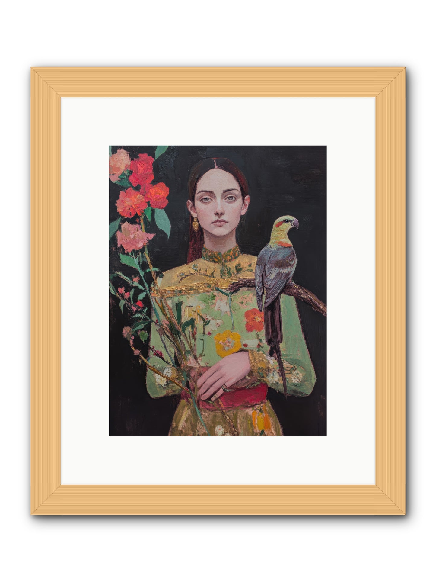 Botanical Whispers -- Framed Print - Natural 9x12