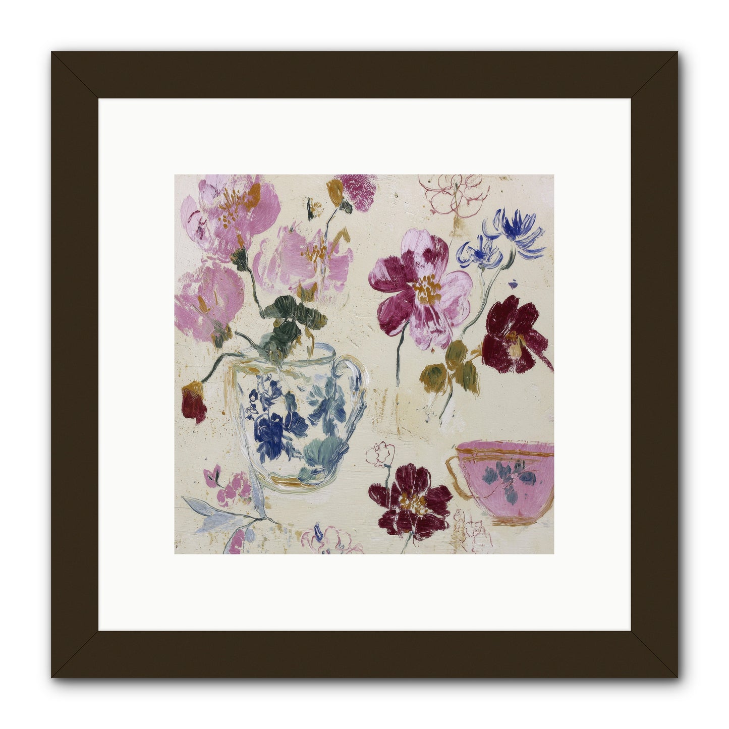 Botany Beloved -- Framed Print - Black 10x10
