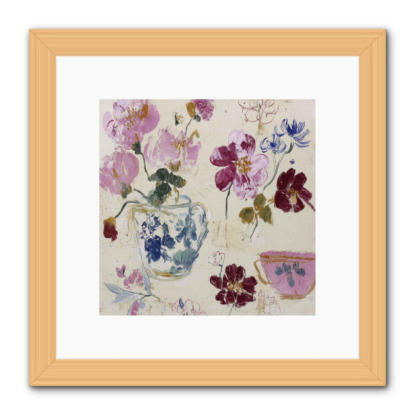 Botany Beloved -- Framed Print - Natural 10x10