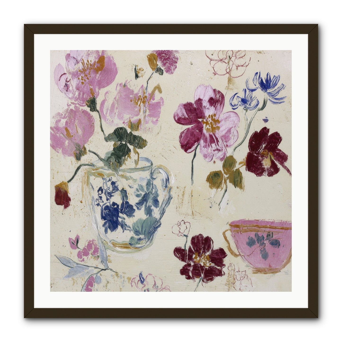 Botany Beloved -- Framed Print - Black 30x30